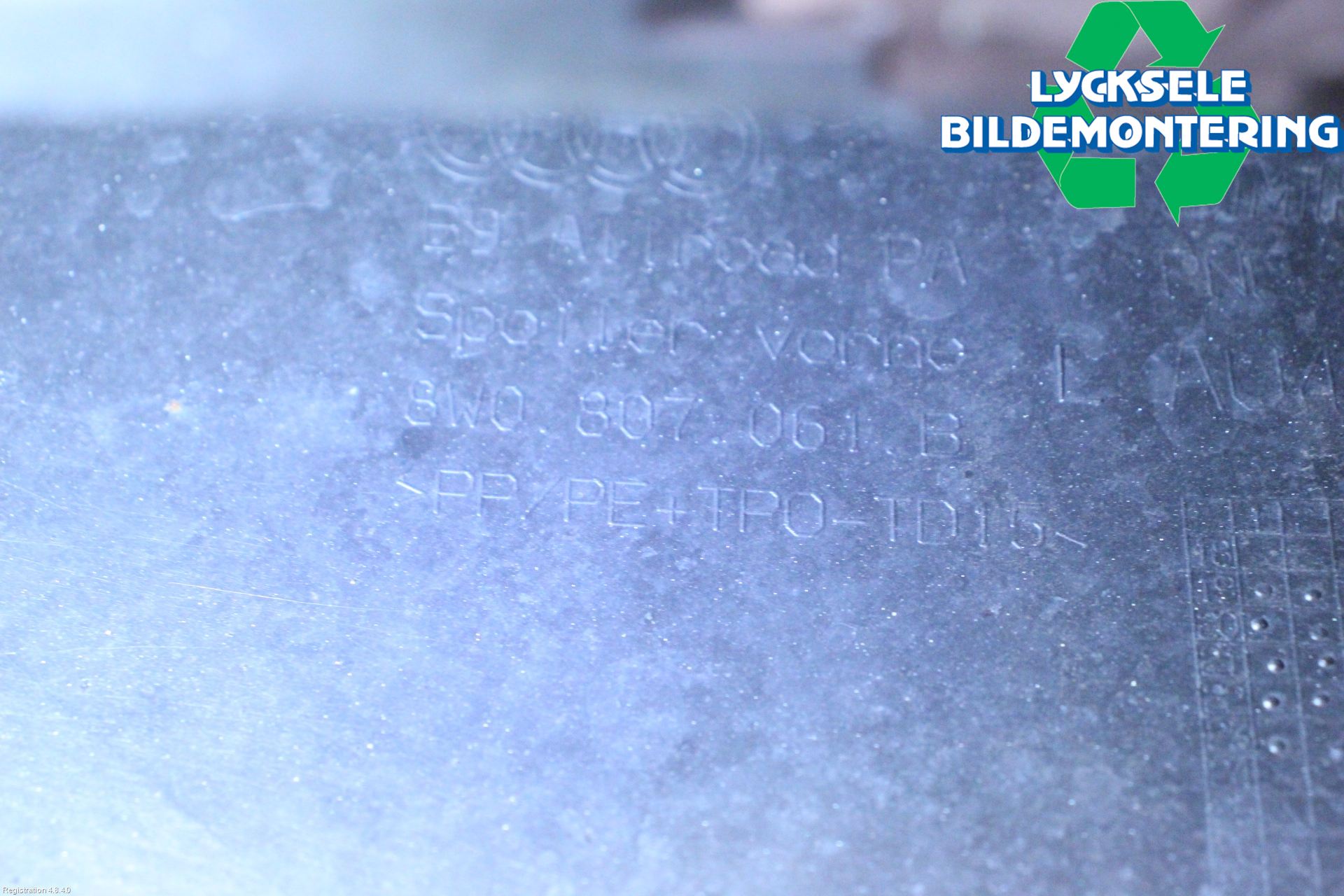 Audi A4/S4 B9 20- Stötfångardel Fram Vä