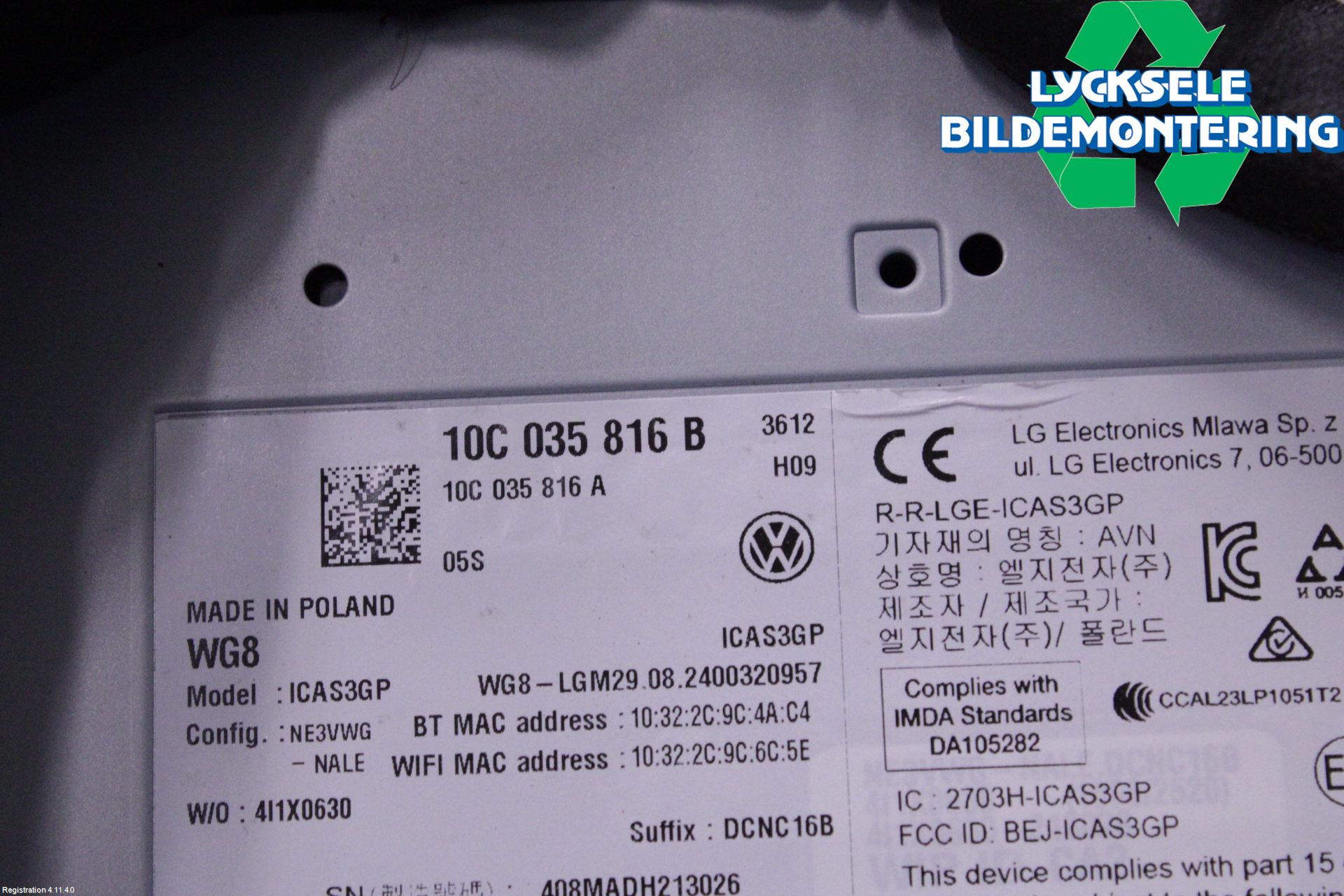 Volkswagen VW ID.7/TOURER 24- Cd Radio - Multimediapanel
