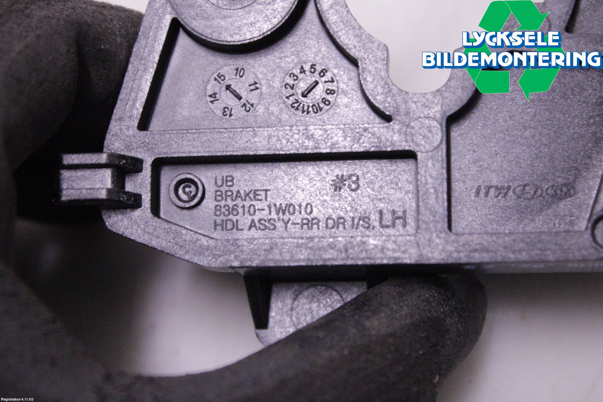 Kia RIO 12-16 Dörrhandtag Inre Vä