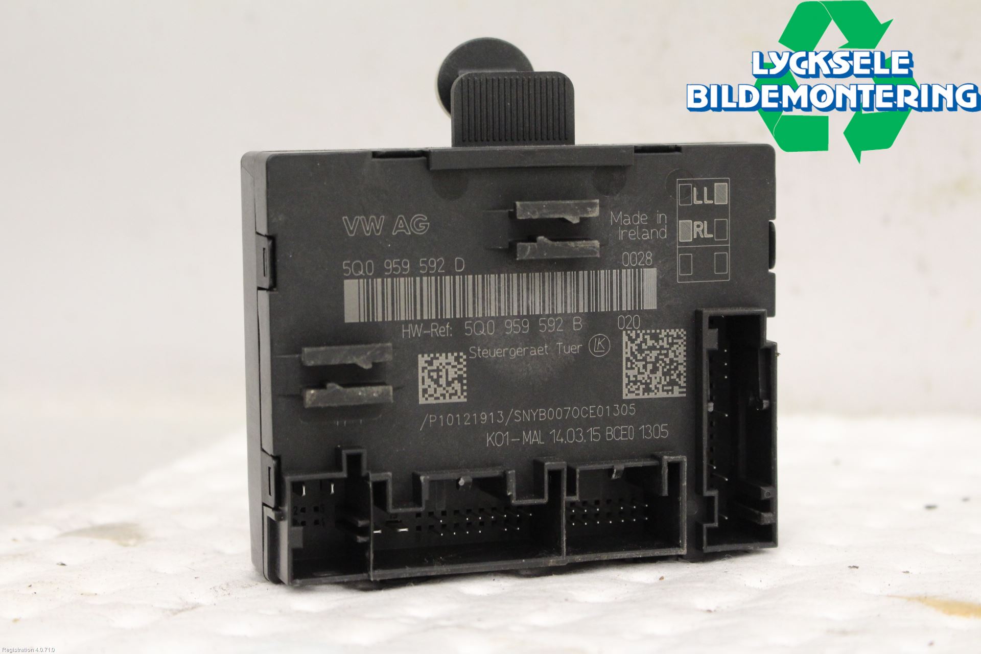 Volkswagen VW PASSAT 15-19 Styrenhet Dörr