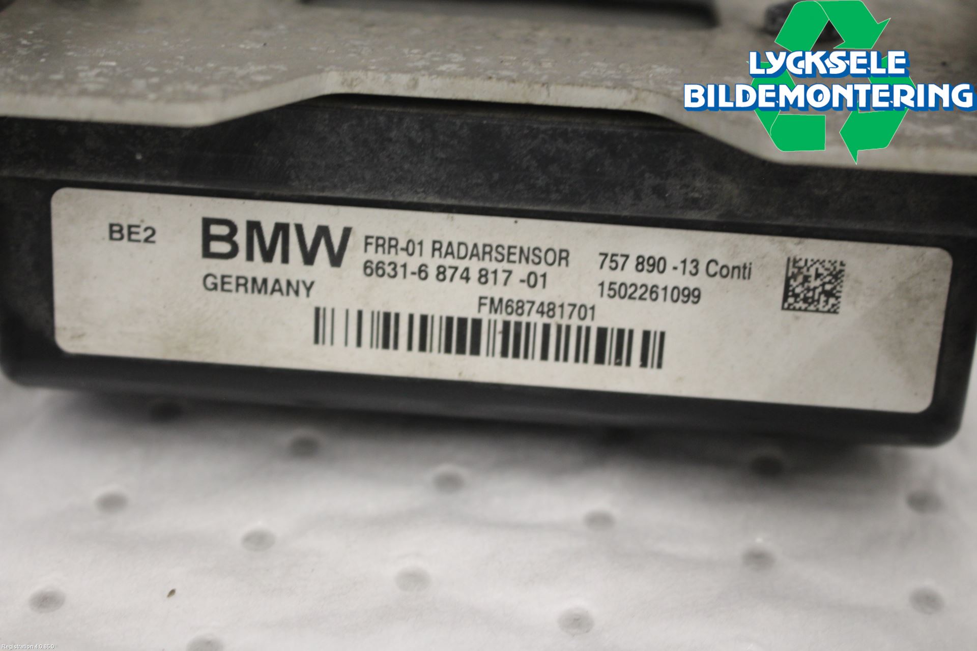 BMW 3 GT F34 13-19 Sensor Aktivt Kollisionsskydd
