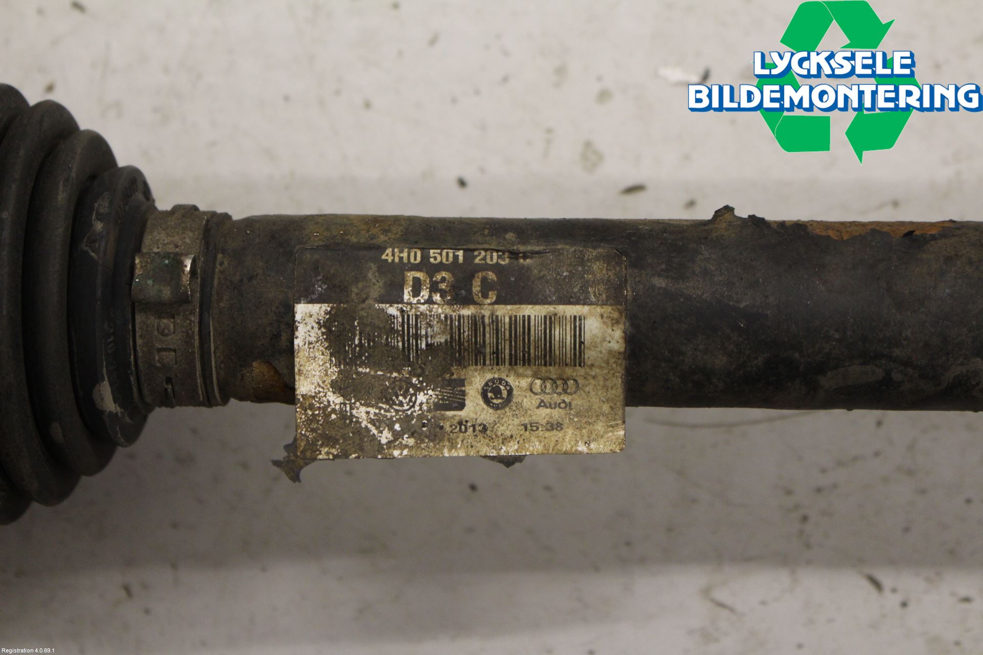 Audi A8/S8 4H 10-17 Drivaxel Bak Vänster