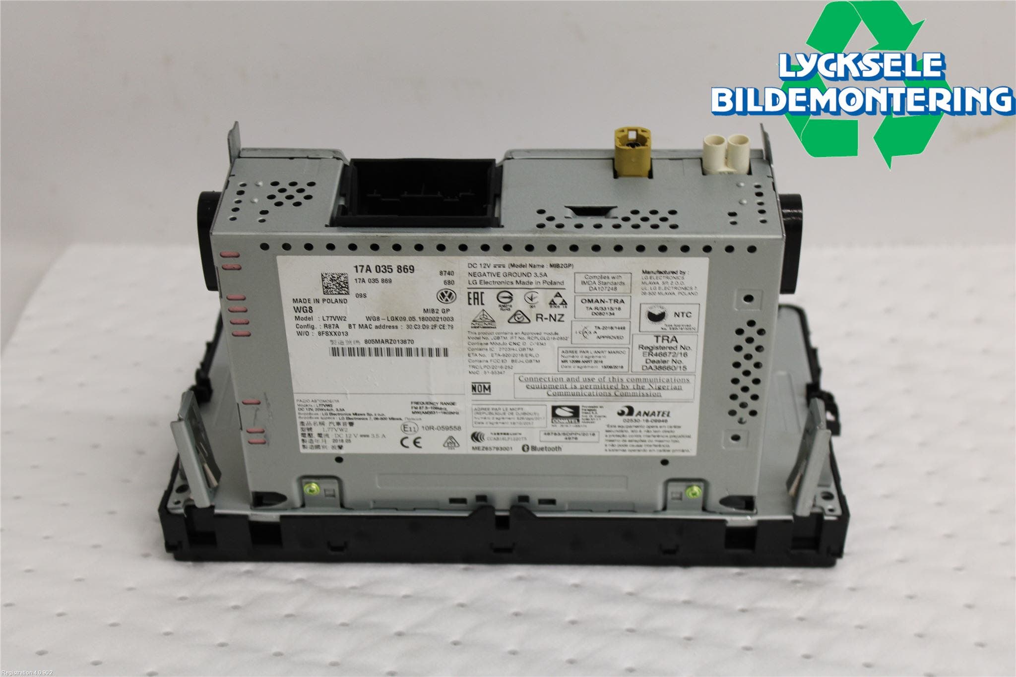 Volkswagen VW POLO VI 18->> Cd Radio - Multimediapanel