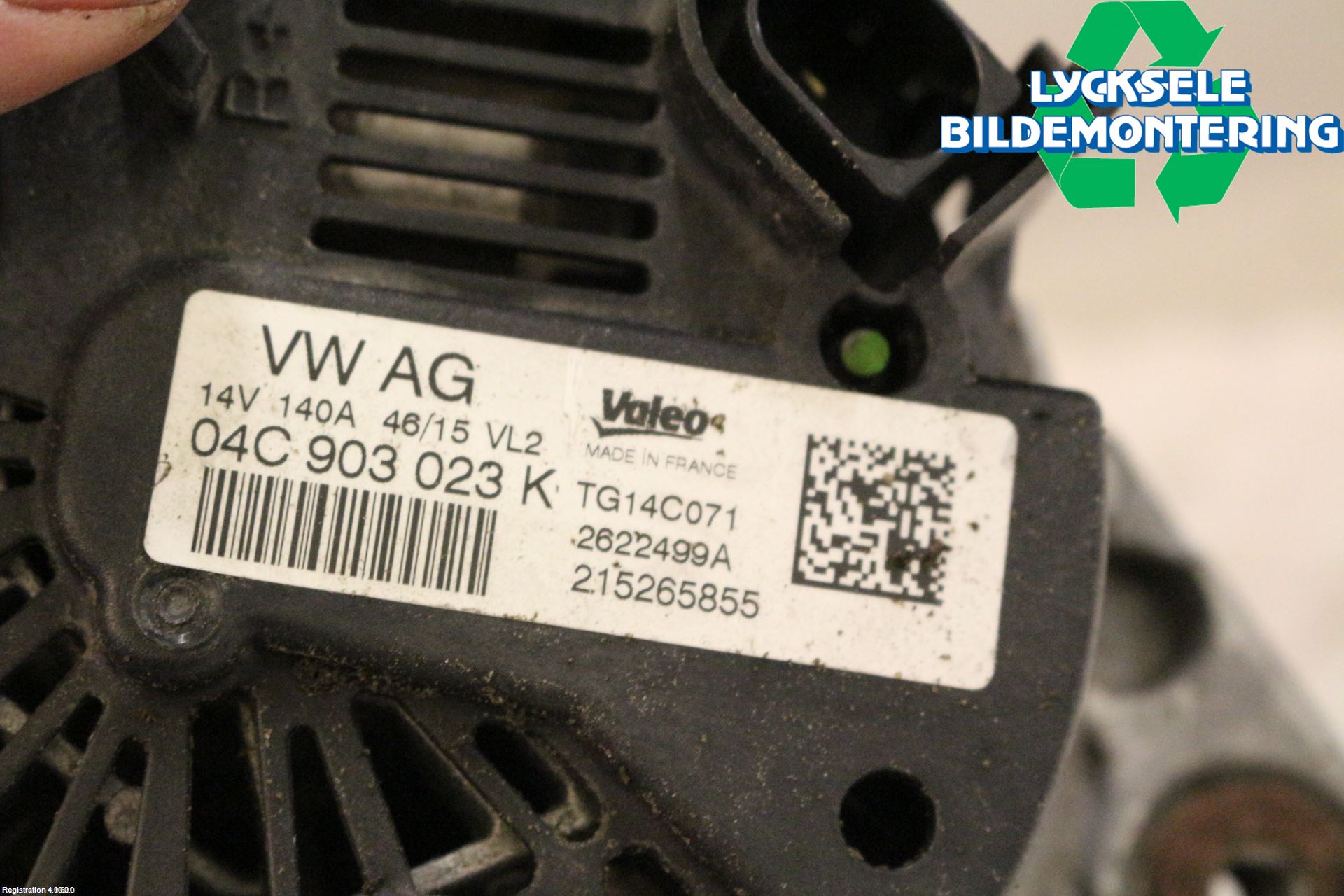 Volkswagen VW GOLF / E-GOLF VII 13-20 Generator