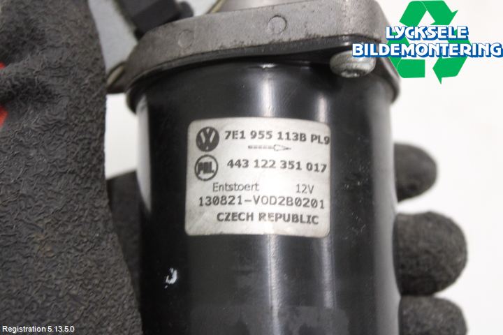 Volkswagen VW AMAROK 2H 10-22 Torkarmotor Vindruta