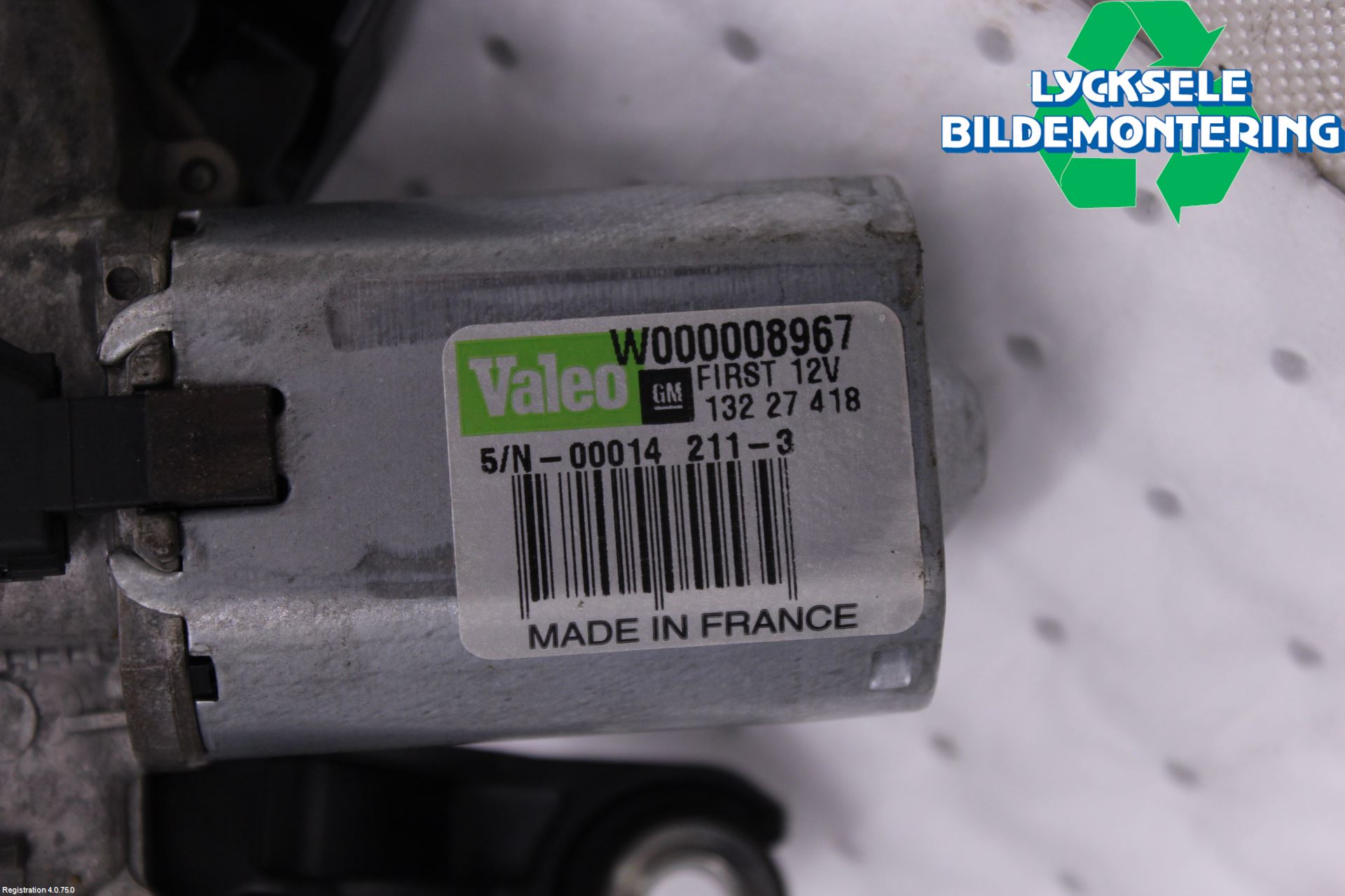 Opel INSIGNIA 09-16 Torkarmotor Baklucka