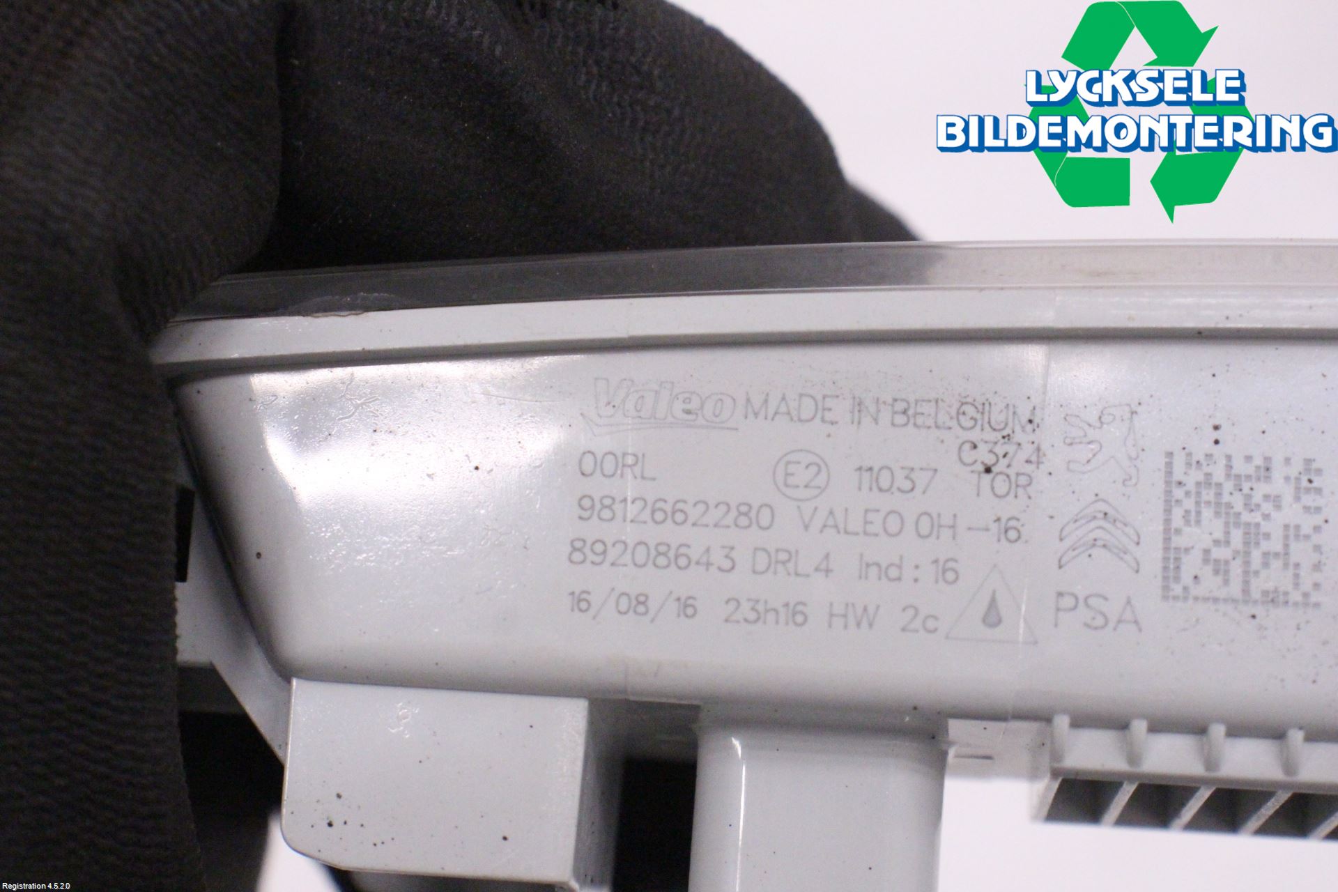 Peugeot PARTNER 16-18 Positionsljus Fram Vä