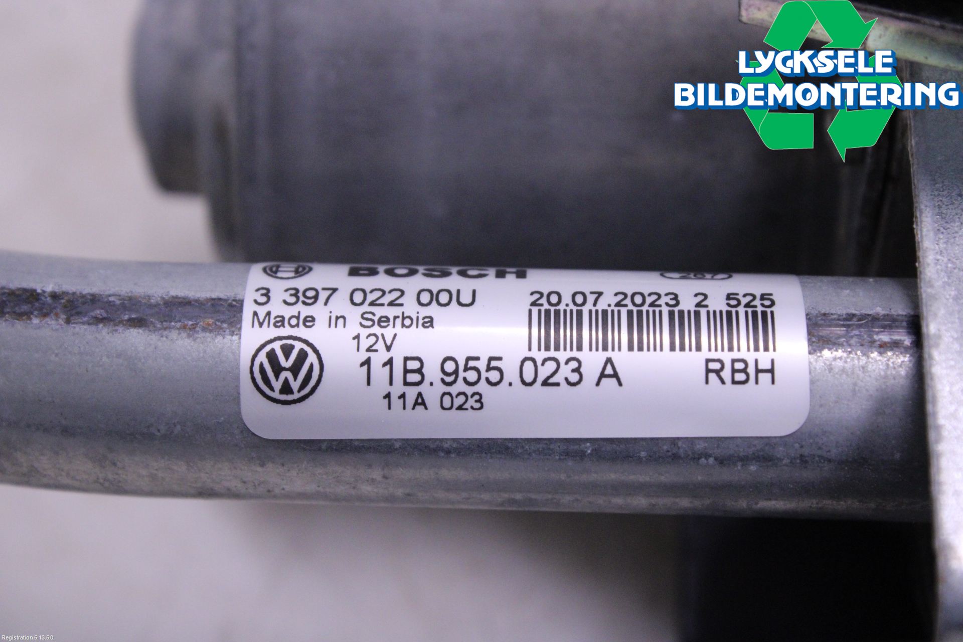 Volkswagen VW ID.4 21- Torkarmekanism Vindruta