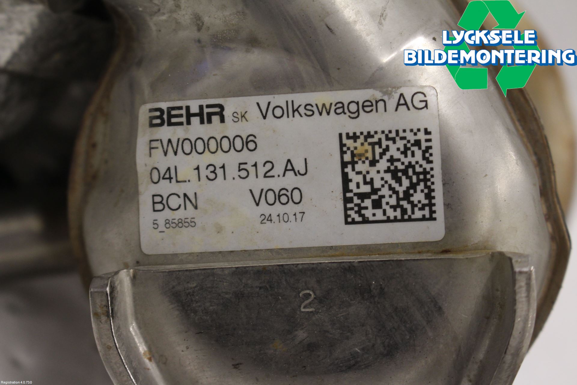 Volkswagen VW CADDY 16-20 Avgaskylare