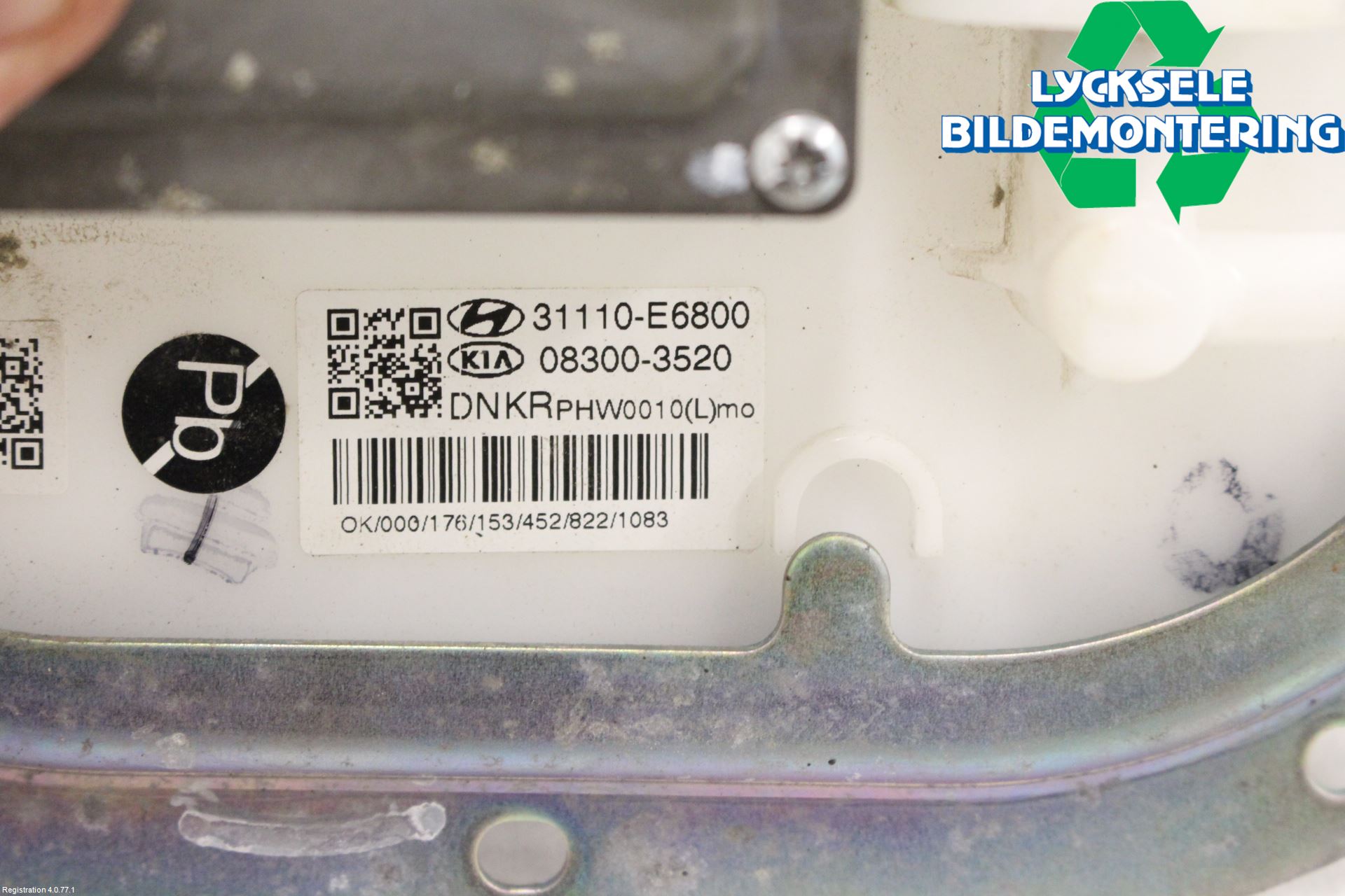 Kia OPTIMA 16-20 Bränslepump El