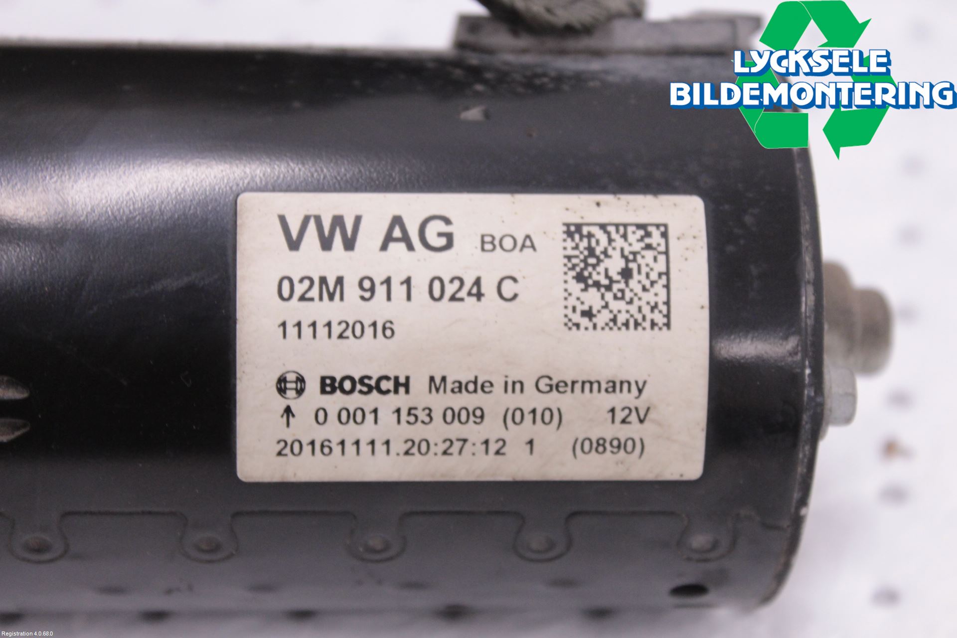Volkswagen VW CADDY 16-20 Startmotor Diesel