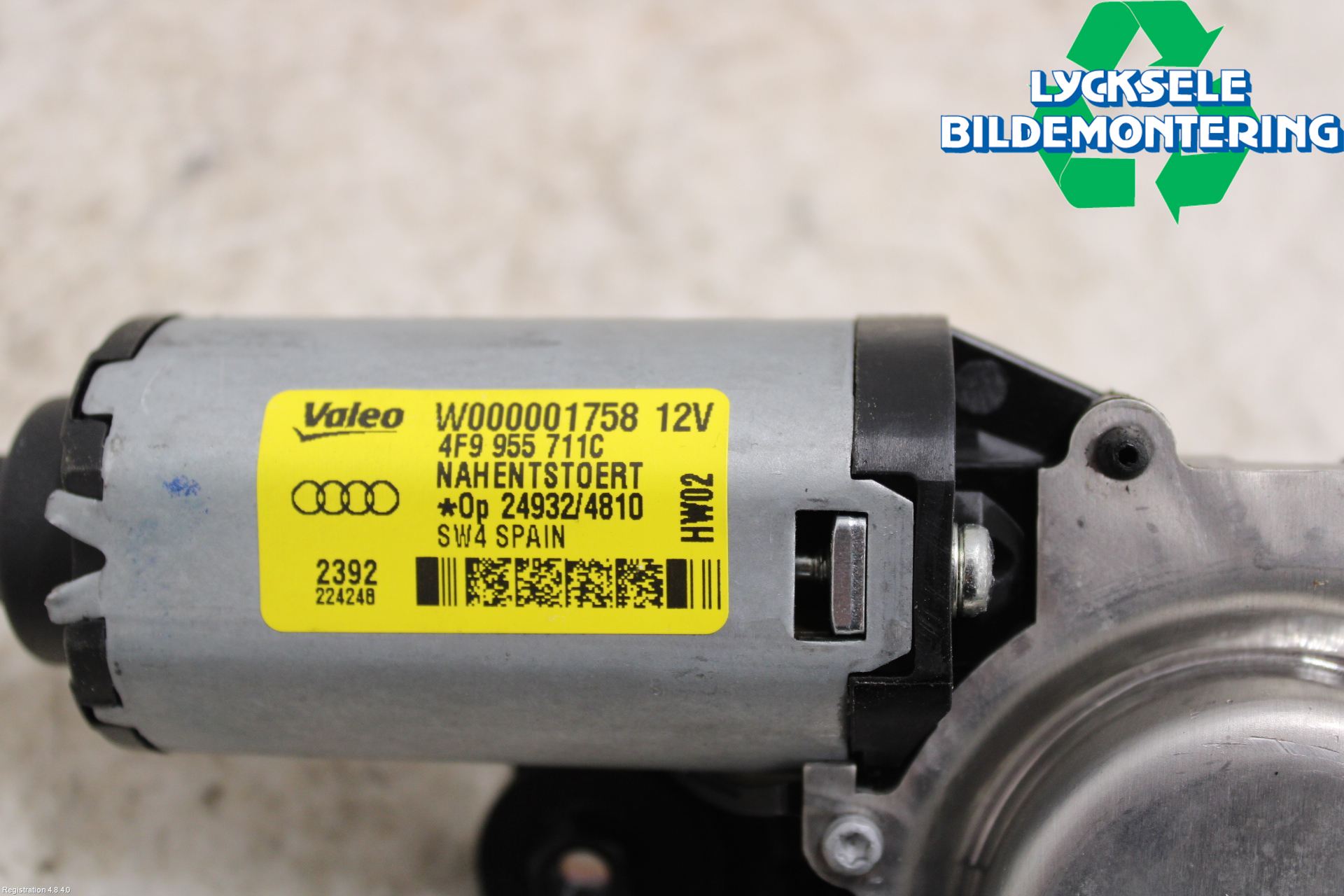 Audi A4 ALLROAD 09-16 Torkarmotor Baklucka