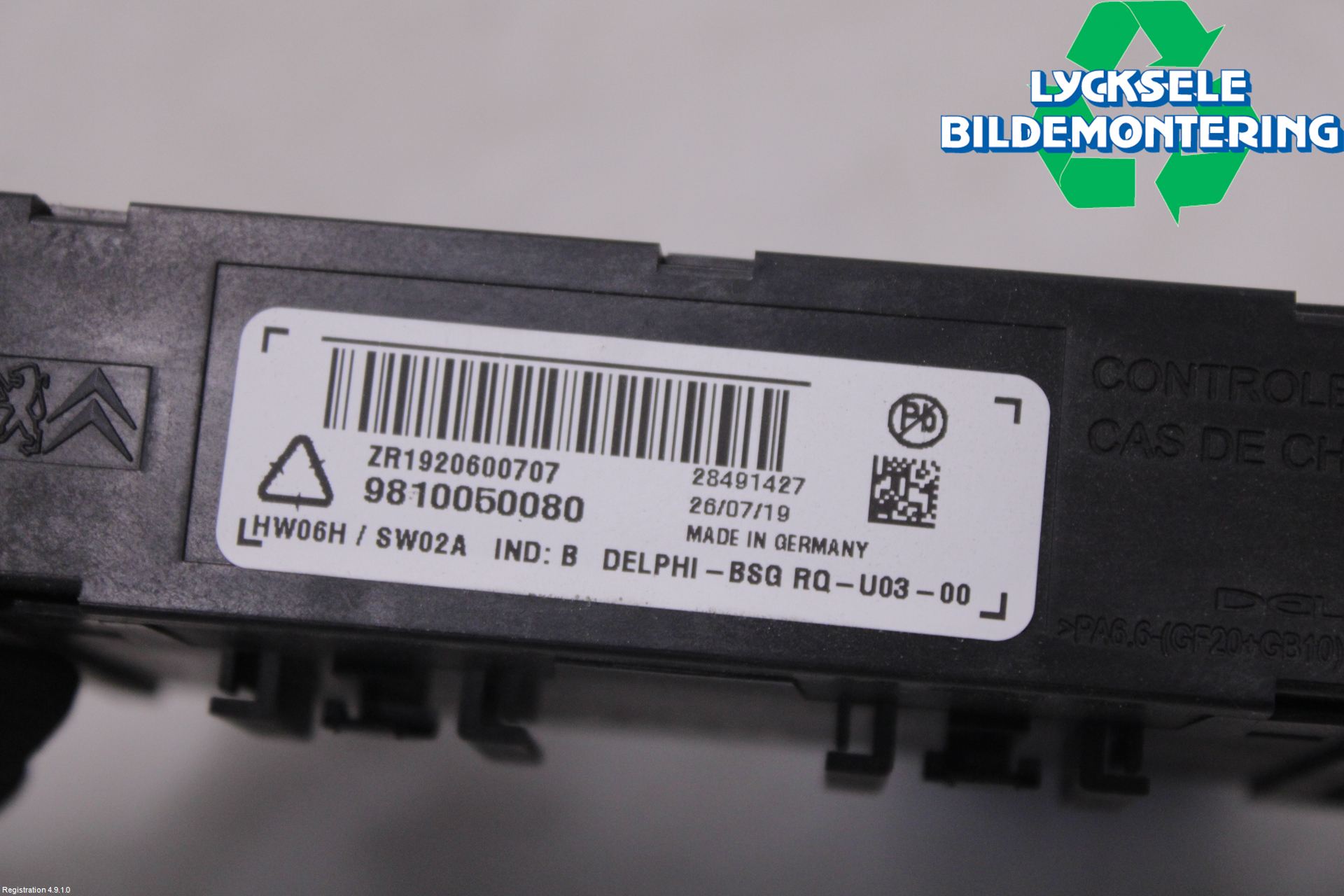 Peugeot PARTNER/E-PARTNER 19- Styrenhet Dragkrok