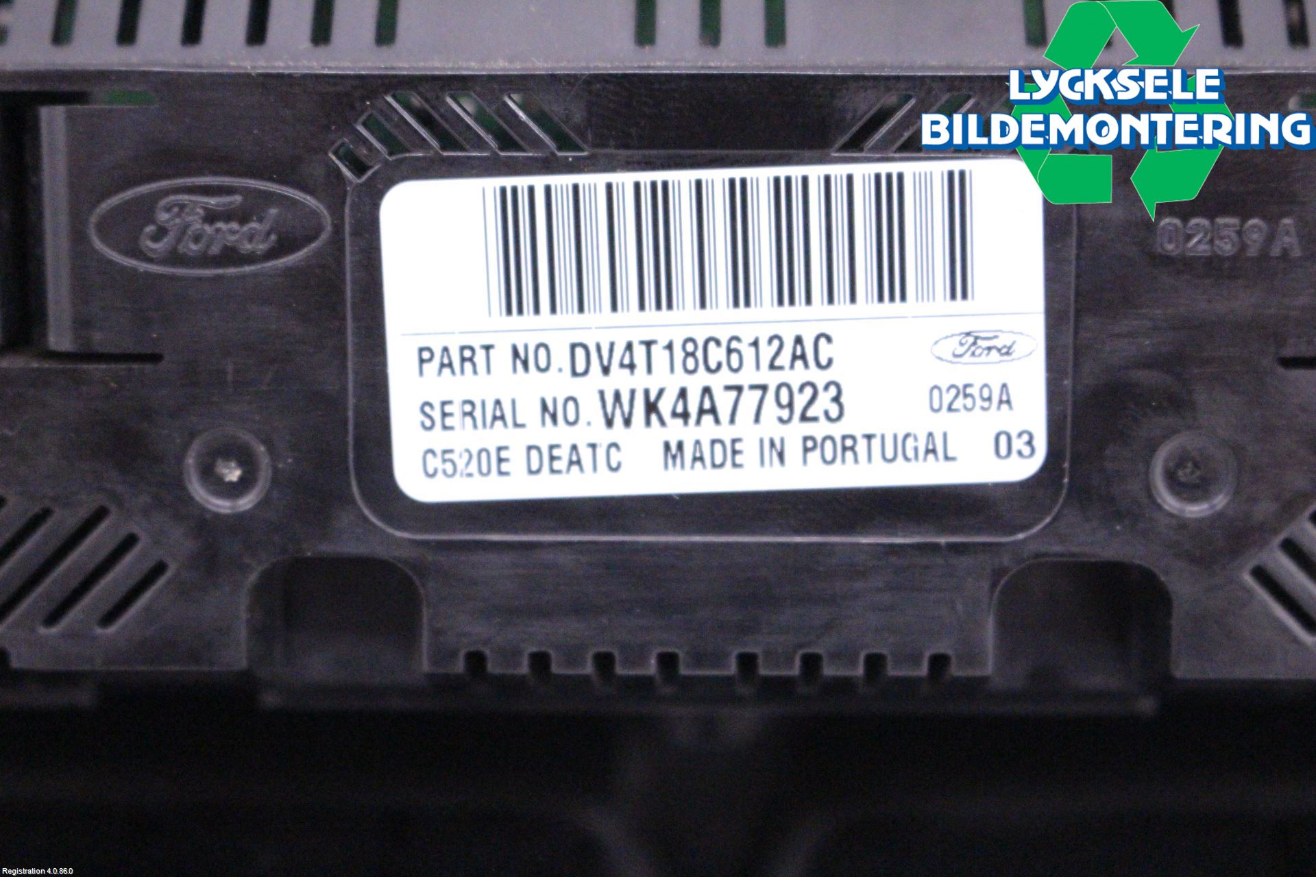 Ford KUGA 13-16 Ac Styrenhet Ac Manöveren