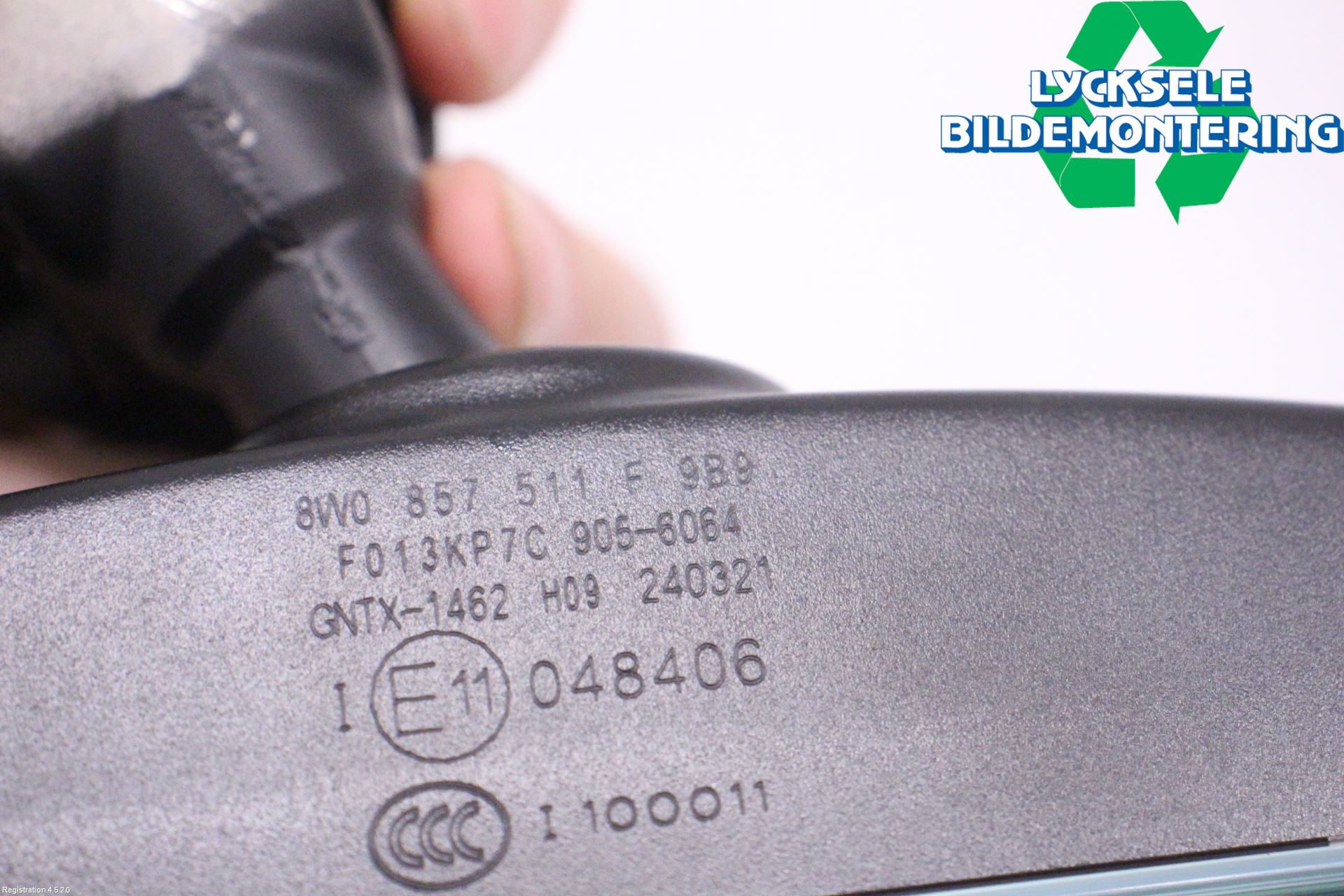 Audi E-TRON, S GE 19- Spegel Invändig El