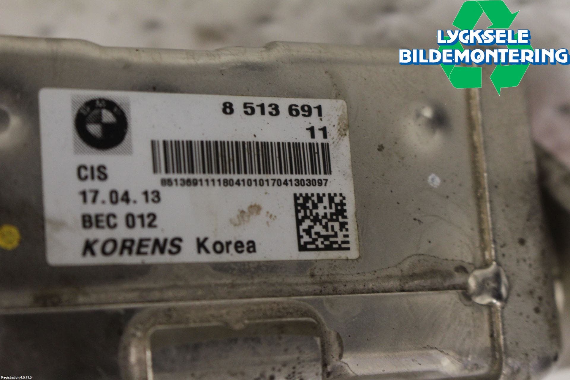 BMW 3 F30/F31/F80 12-19 Avgaskylare