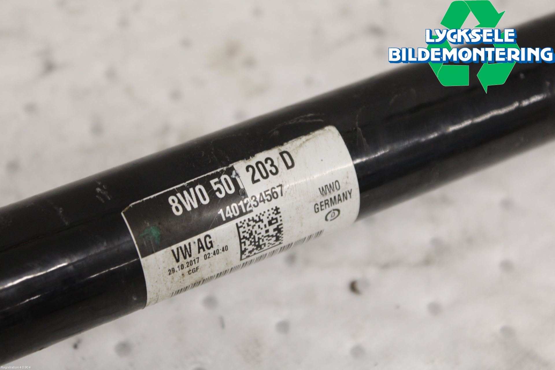 Audi A4/S4 B9 16-19 Drivaxel Bak Vänster
