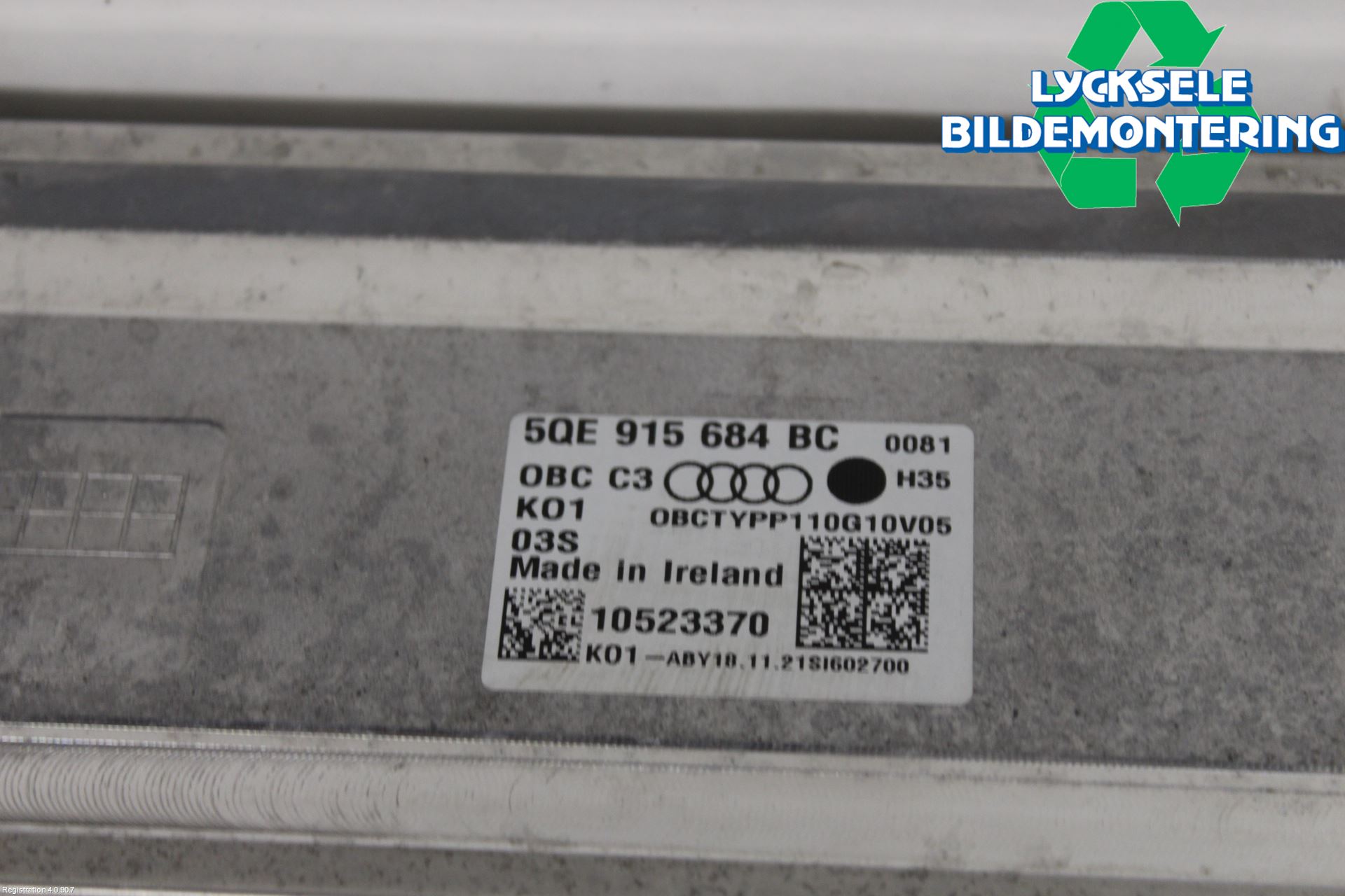 Audi E-TRON, S GE 19- Batteriladdare Högspänning