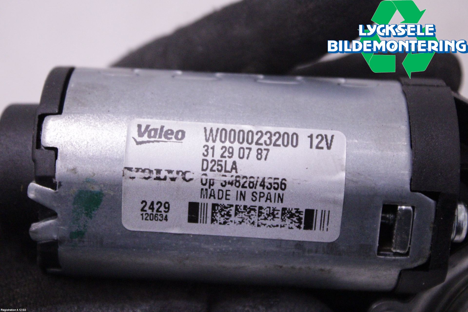 Volvo V70 08-13 Torkarmotor Baklucka