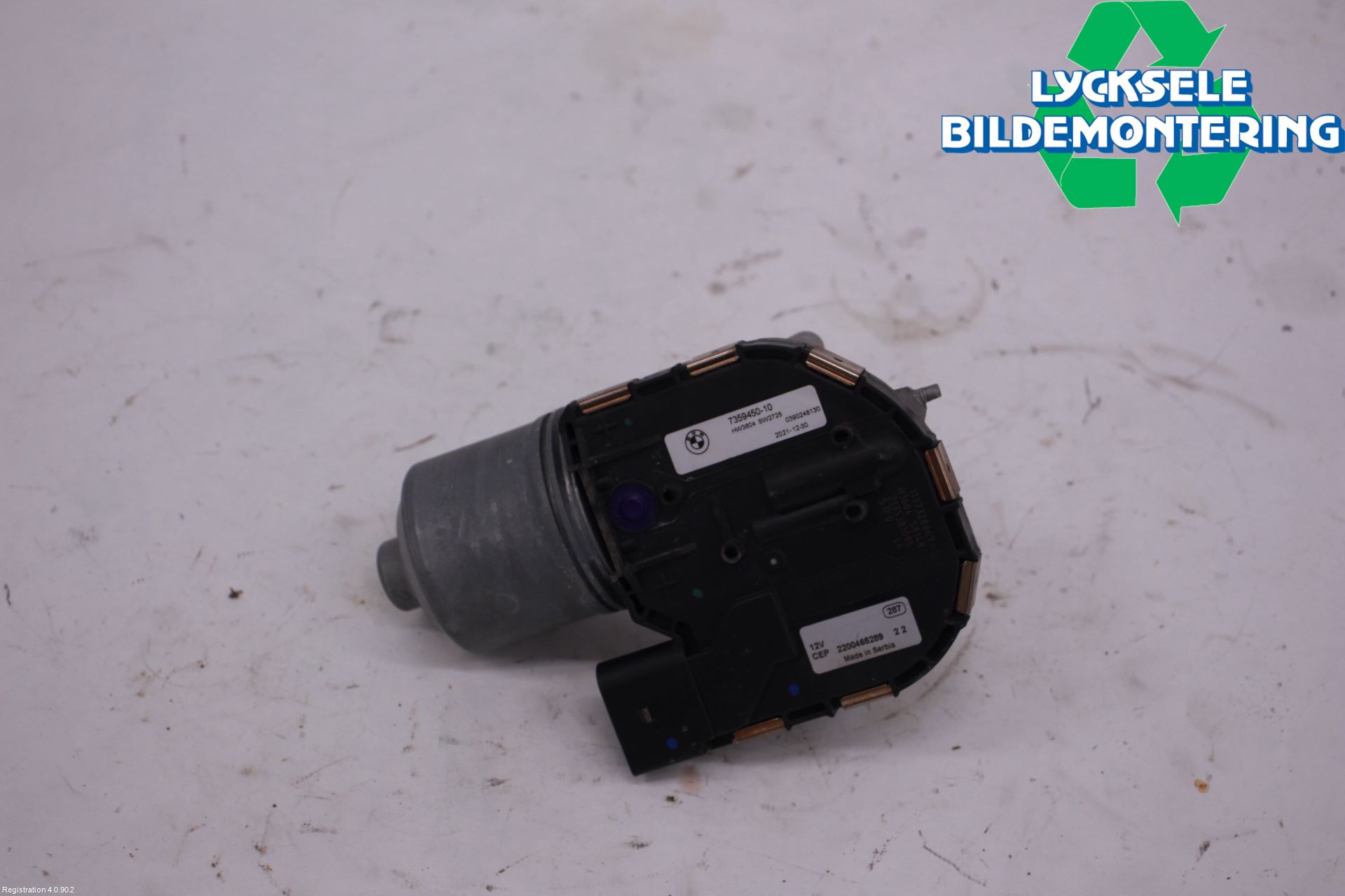 BMW i3 I01 13-22 Torkarmotor Vindruta