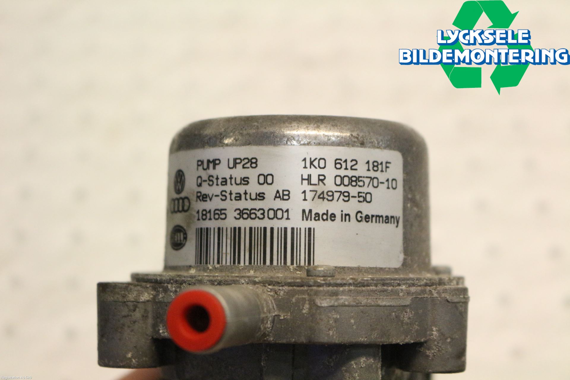 Volkswagen VW GOLF / E-GOLF VII 13-20 Vakuumpump
