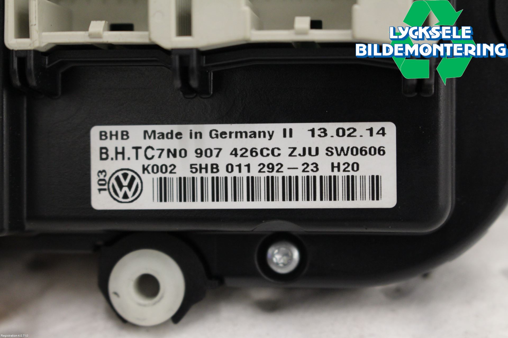 Volkswagen VW CADDY 11-15 Ac Styrenhet Ac Manöveren