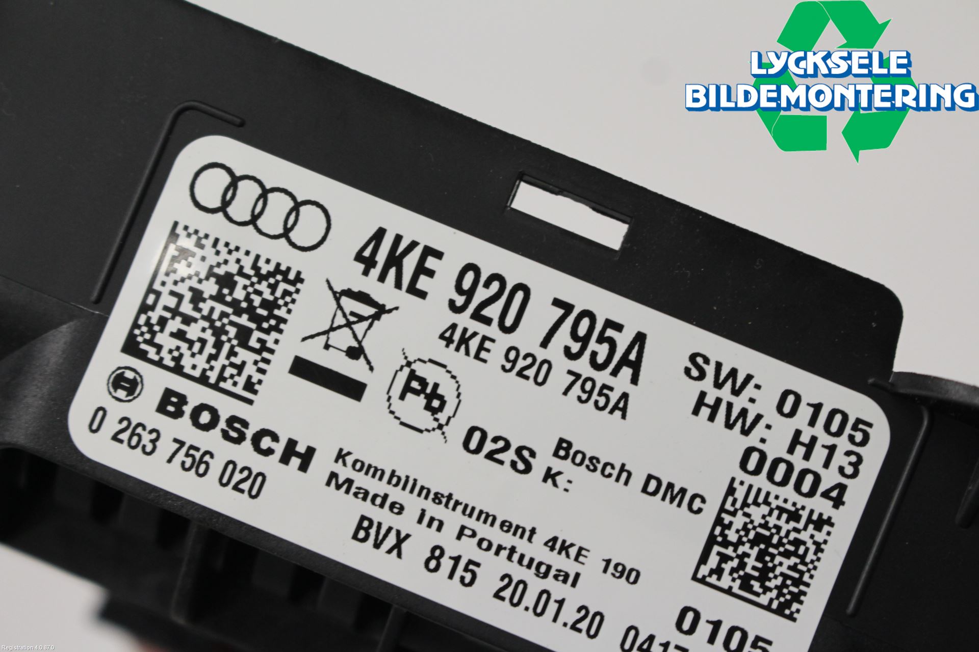 Audi E-TRON, S GE 19- Instrument Komb