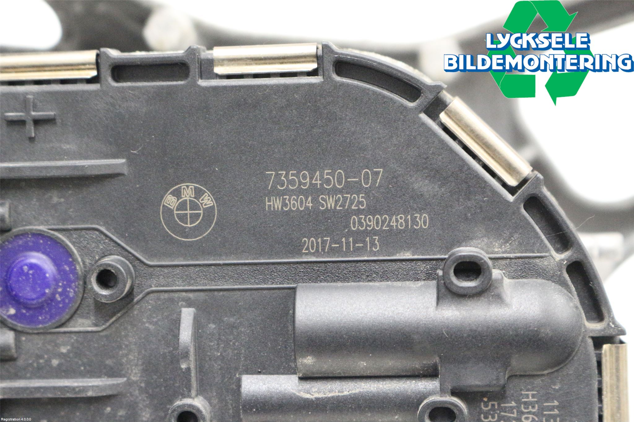 BMW i3 I01 13-22 Torkarmotor Vindruta