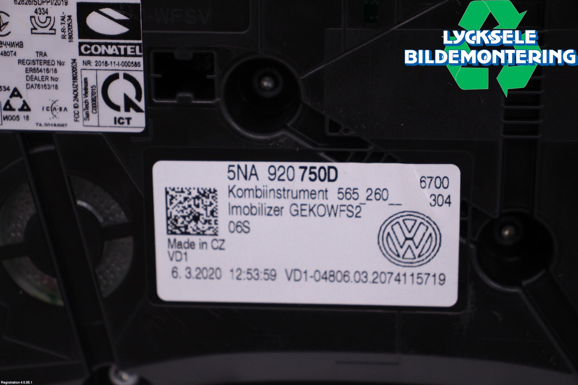 Volkswagen VW TIGUAN 16-24 Instrument Komb