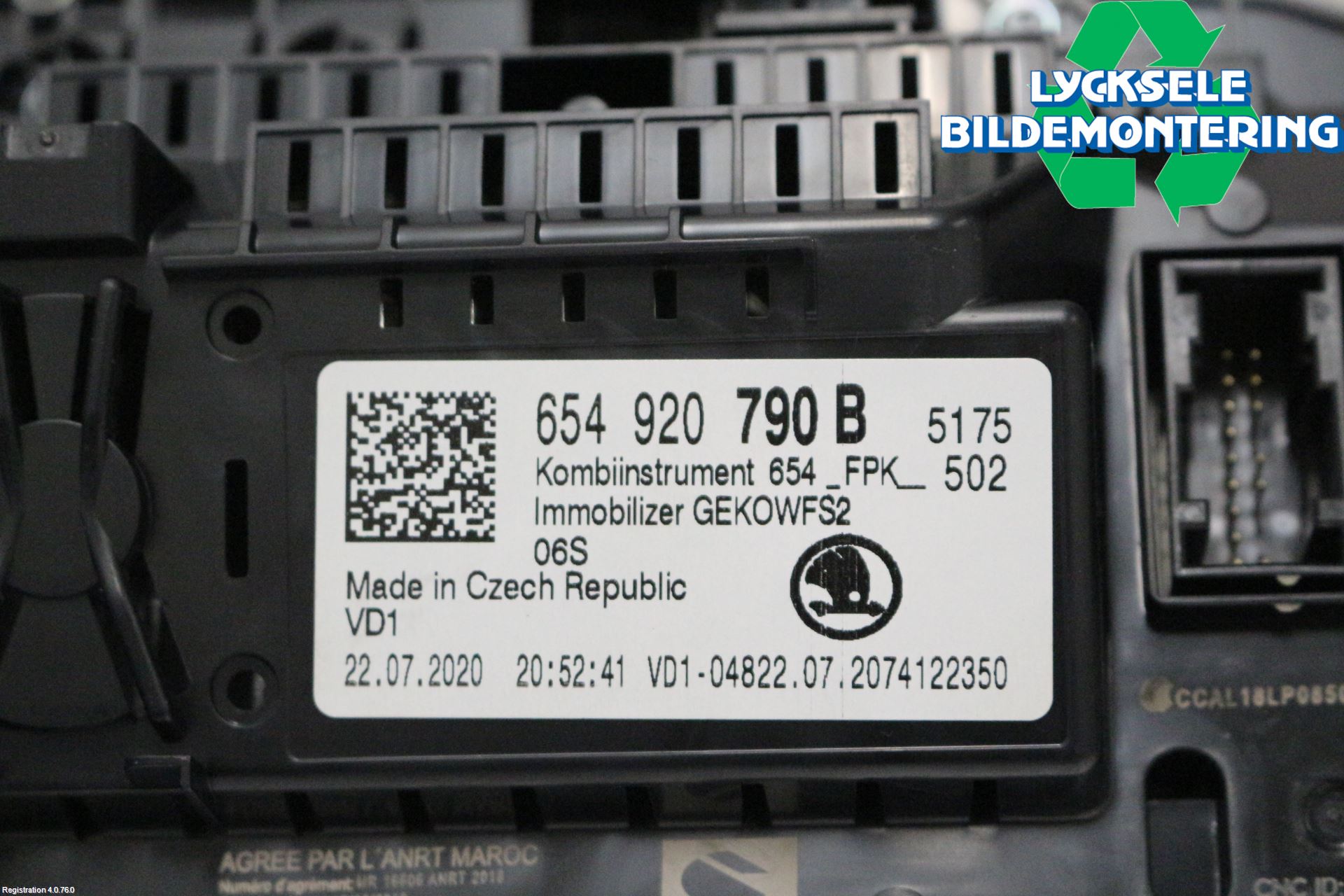 Skoda SCALA 19- Instrument Komb