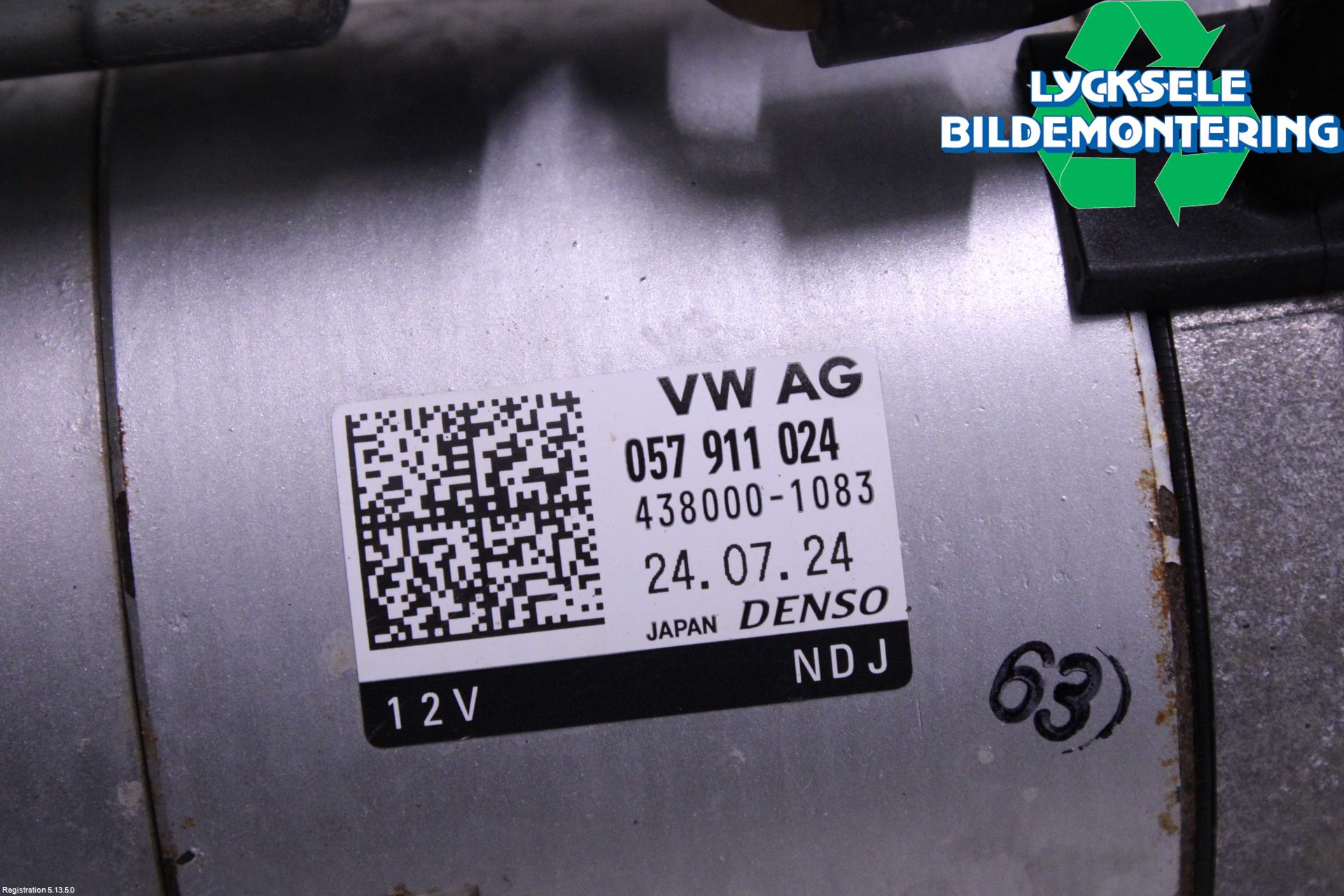 Volkswagen VW TOUAREG CR 18- Startmotor Diesel