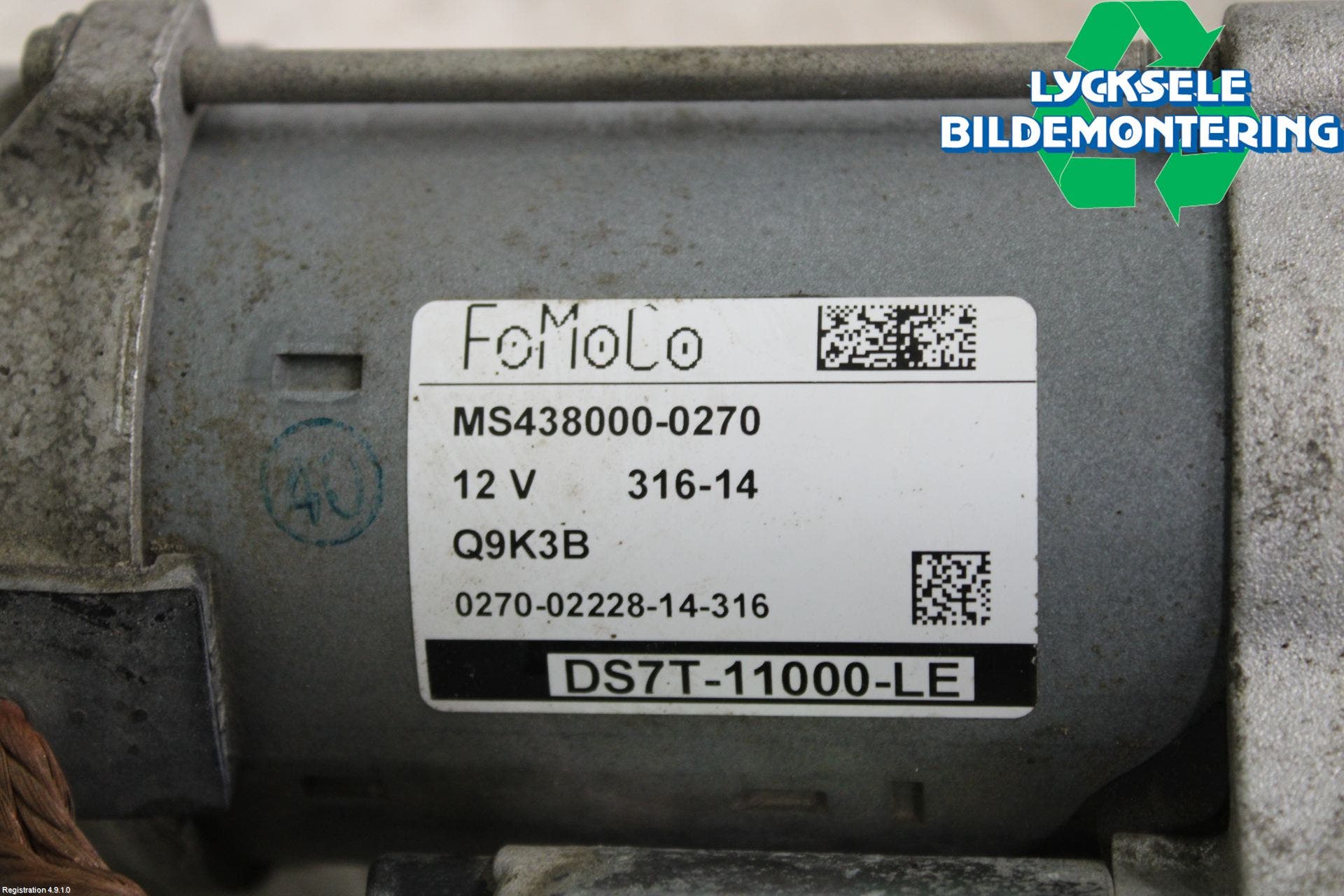 Ford KUGA 13-16 Startmotor Diesel