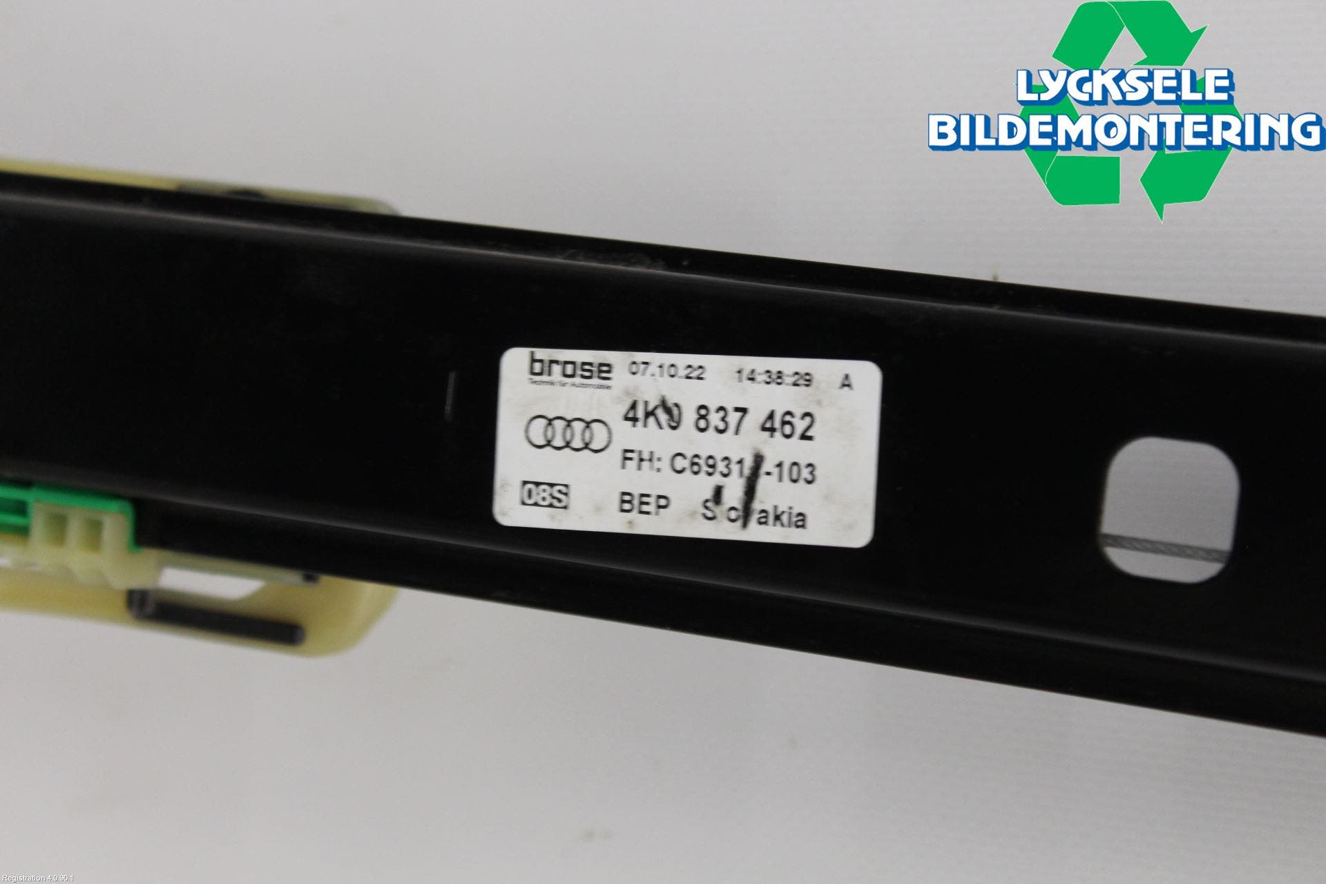 Audi A6 F2/C8 19- Fönsterhissmekanism