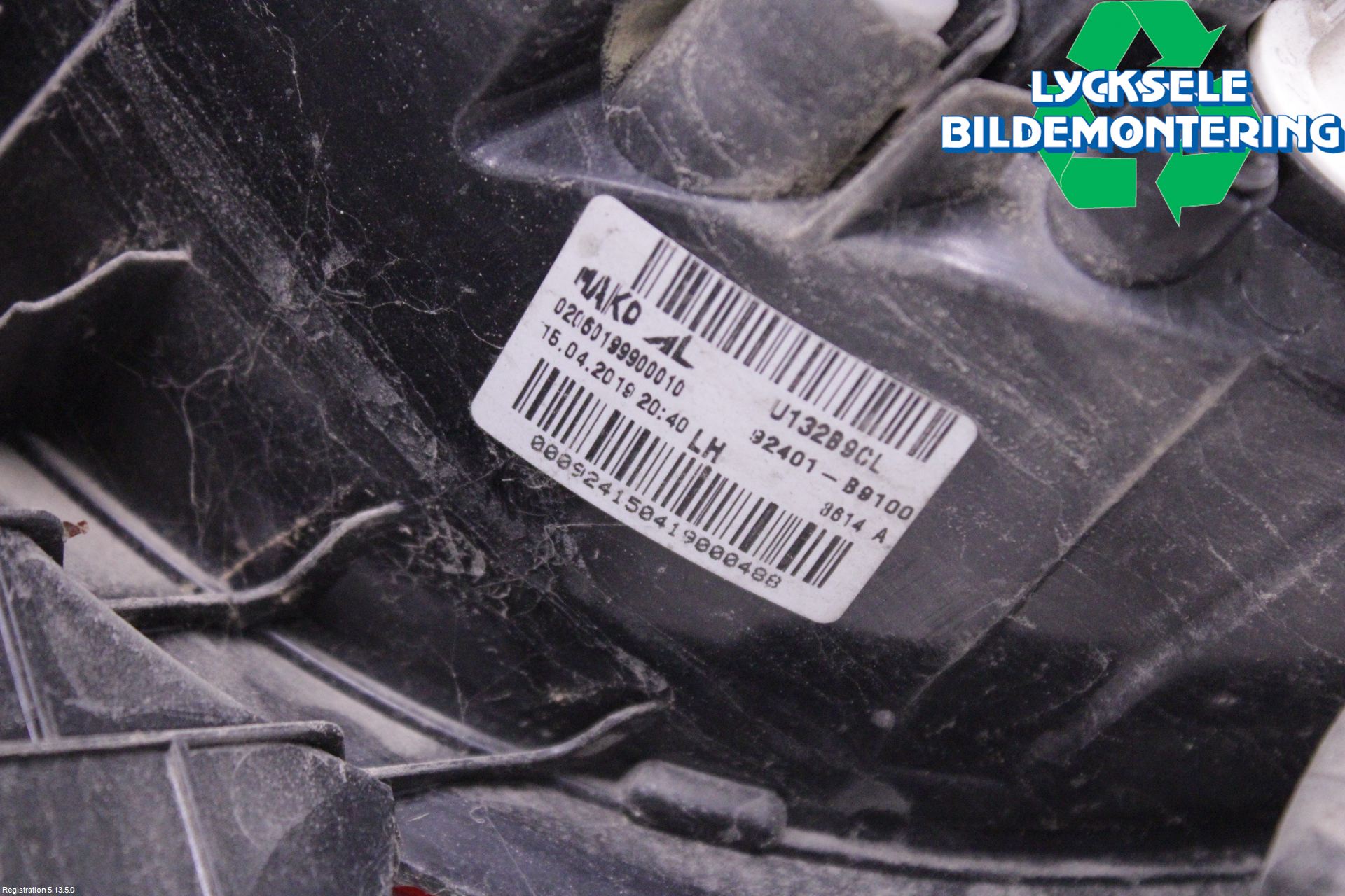 Hyundai i10 BA 17-20 Bakljus Vänster
