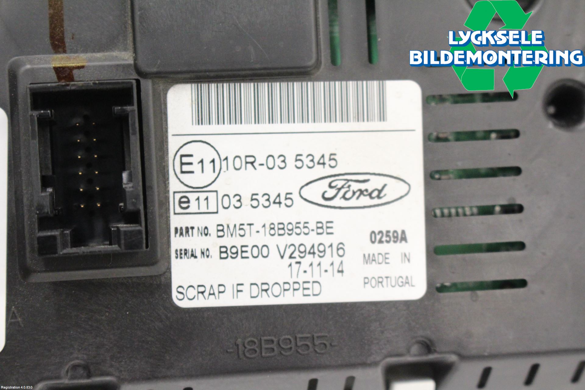 Ford TRANSIT/TOURNEO CUSTOM 13-24 Multifunktionsdisplay