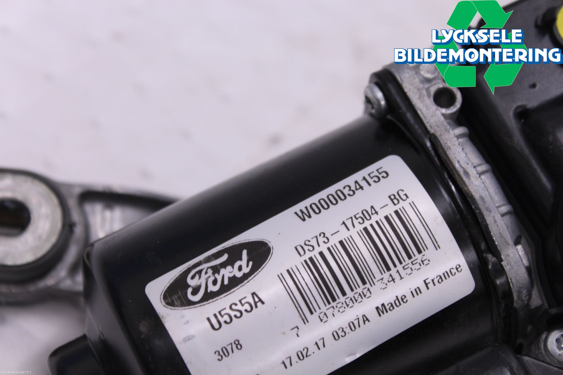 Ford MONDEO 15-22 Torkarmotor Vindruta