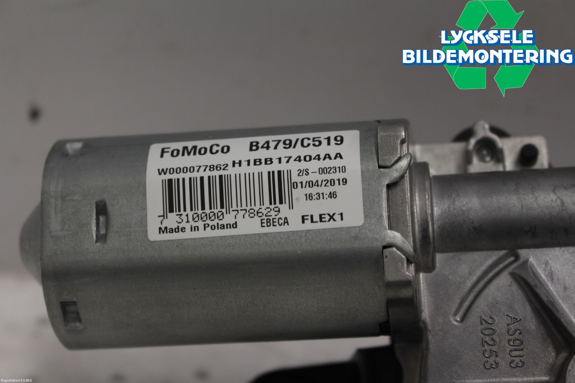 Ford FOCUS 19- Torkarmotor Baklucka