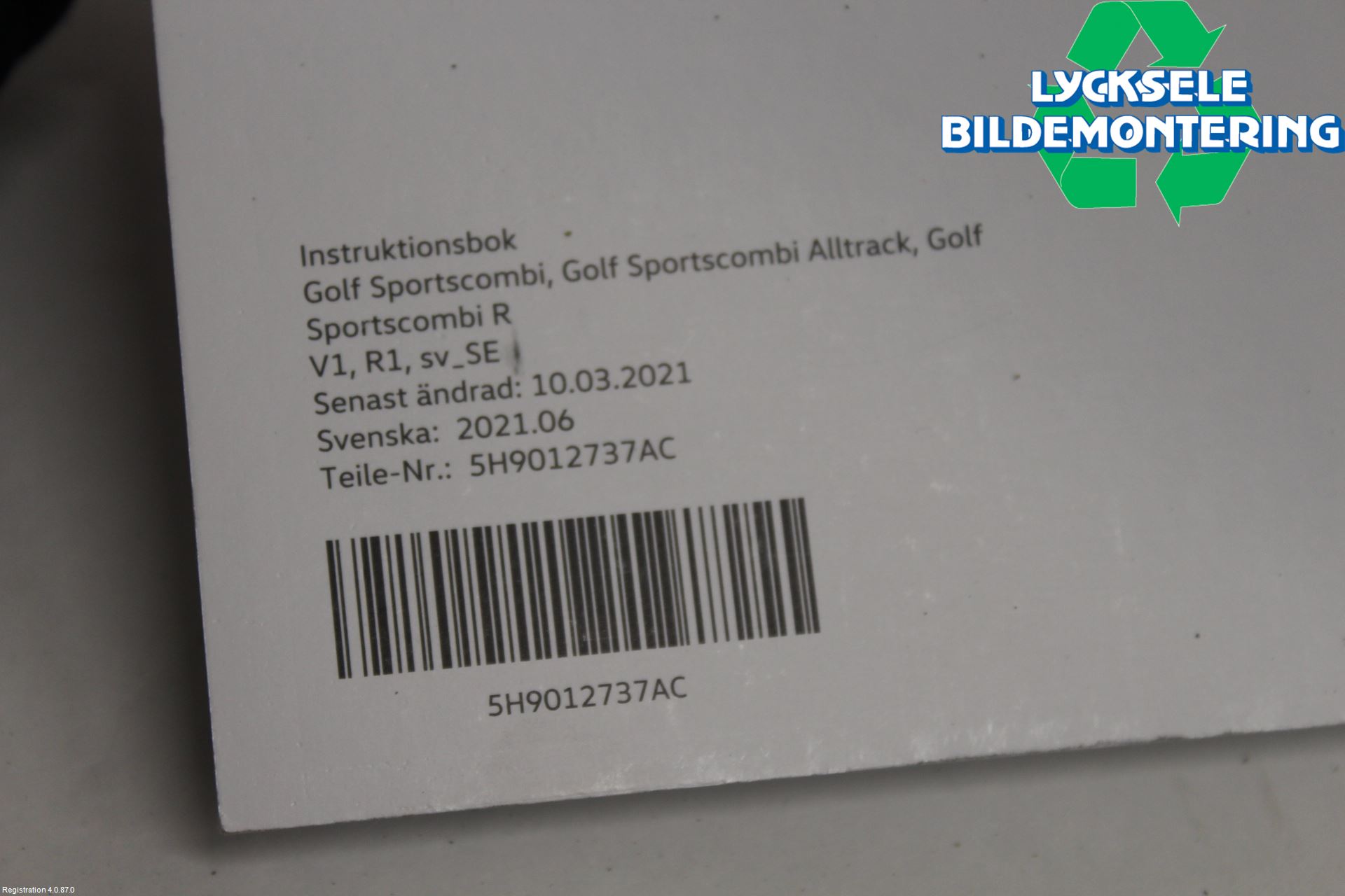 Volkswagen VW GOLF / E-GOLF VIII 20- Instruktionsbok