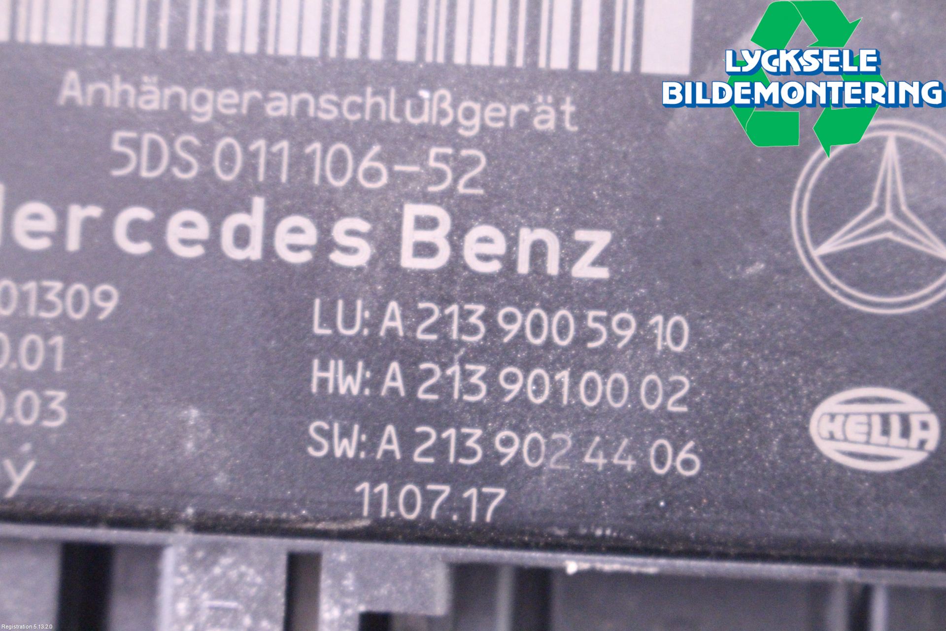 Mercedes-Benz MB E-KLASS (W213) 16-23 Styrenhet Dragkrok