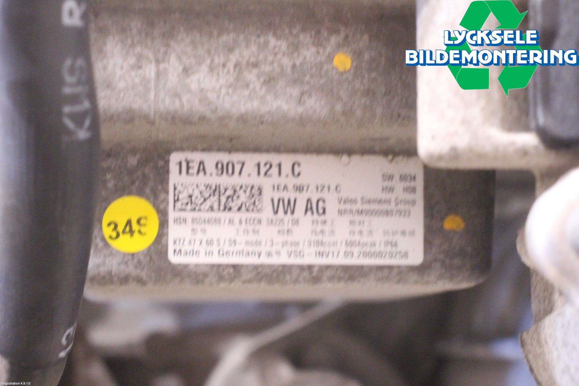 Volkswagen VW ID.3 21- Motor Elektrisk Bak