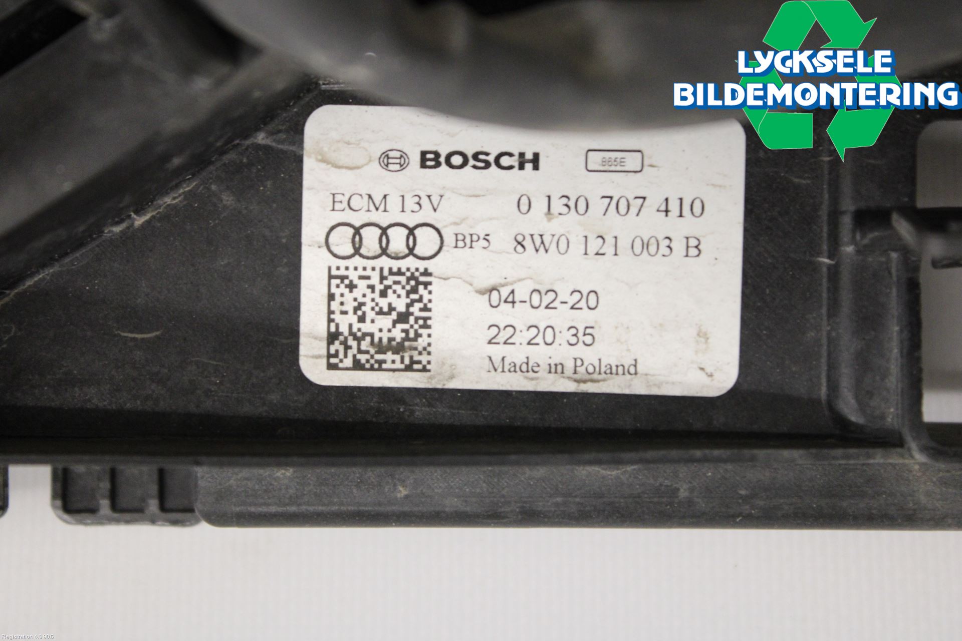 Audi E-TRON, S GE 19- Kylfläkt El