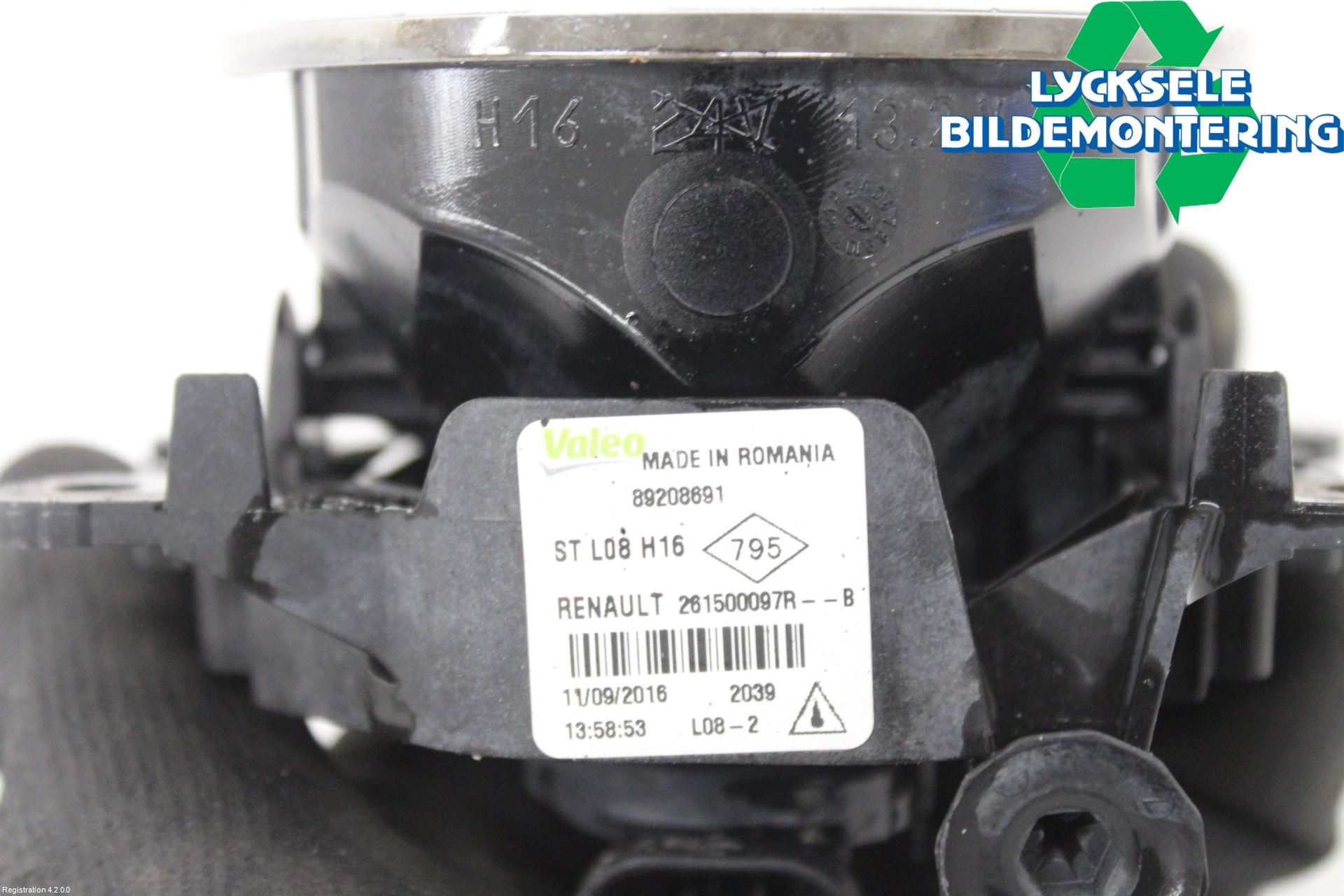 Renault TALISMAN 16-20 Dimljus-Varselljus Fram