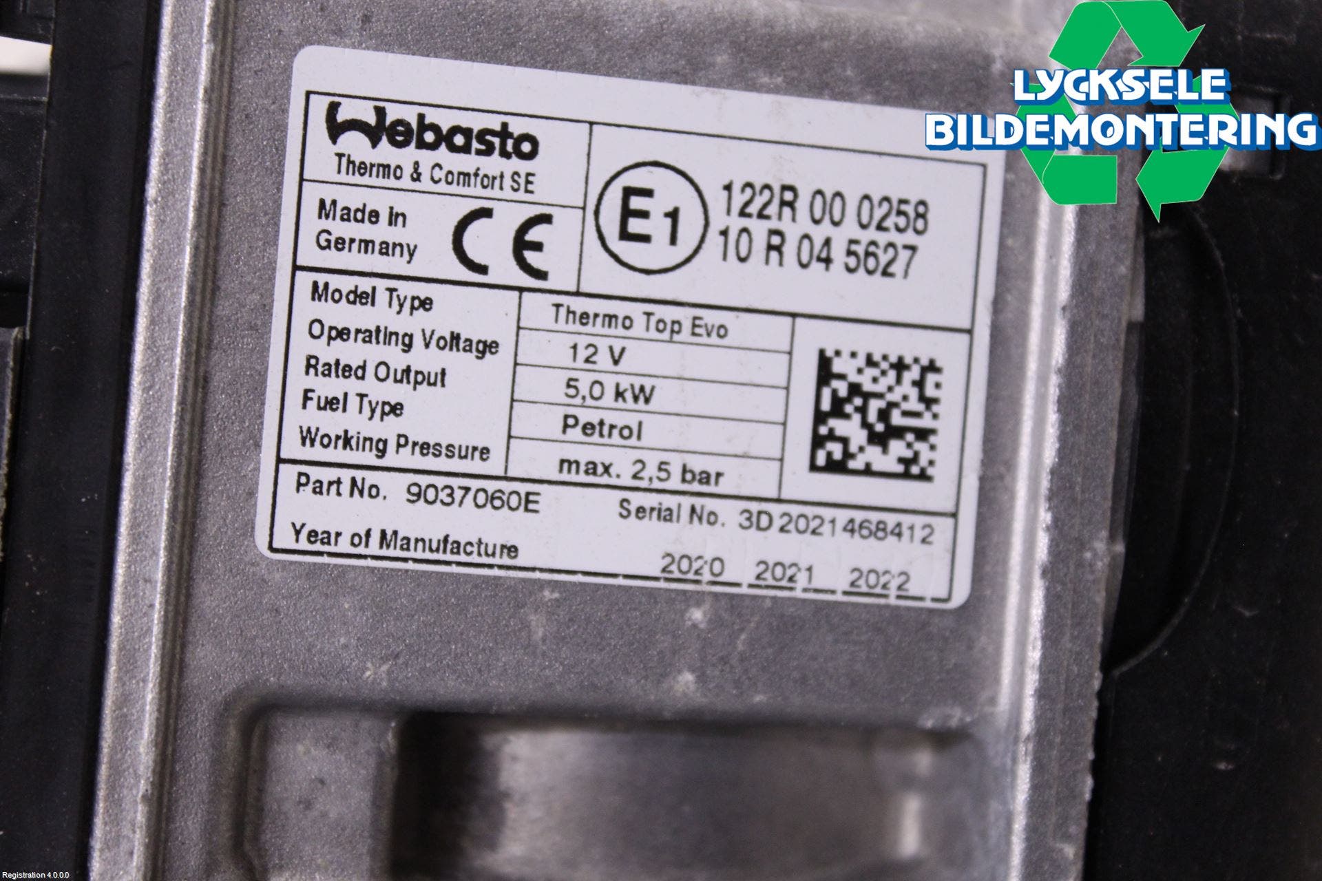 Volkswagen VW PASSAT 20-24 Bensinvärmare