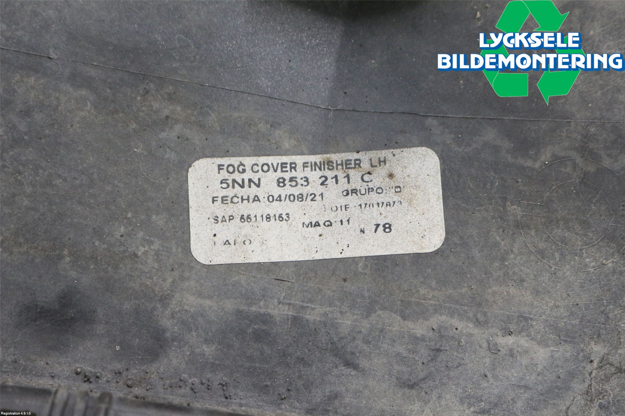 Volkswagen VW TIGUAN 16-24 Stötfångardel Fram Vä