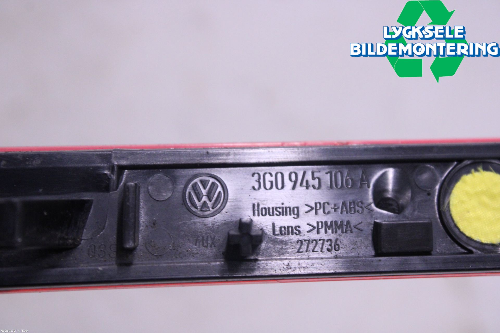 Volkswagen VW PASSAT 15-19 Dimljus/Reflex Bak
