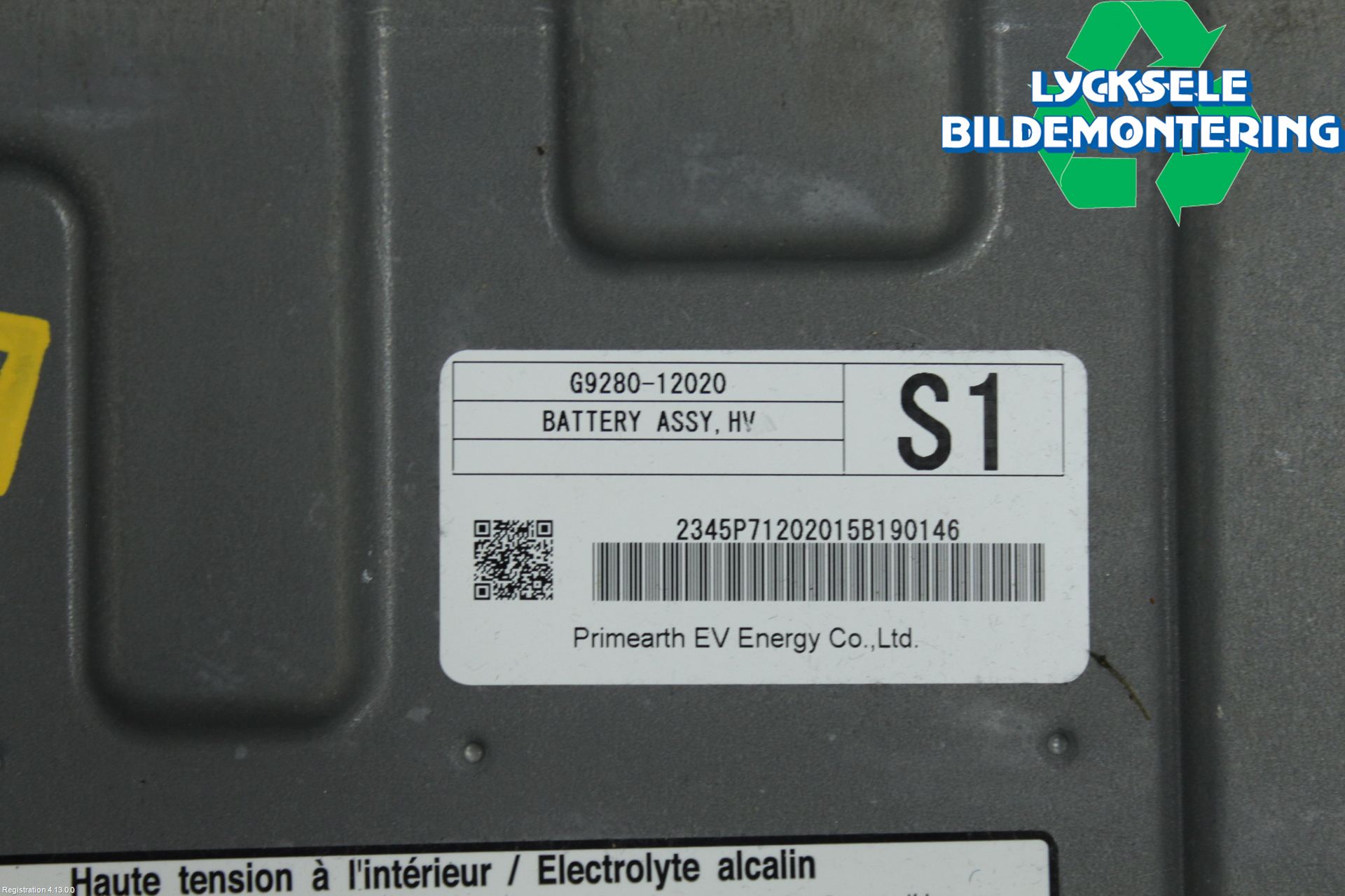 Toyota AURIS 13-19 Batteri Högspänning