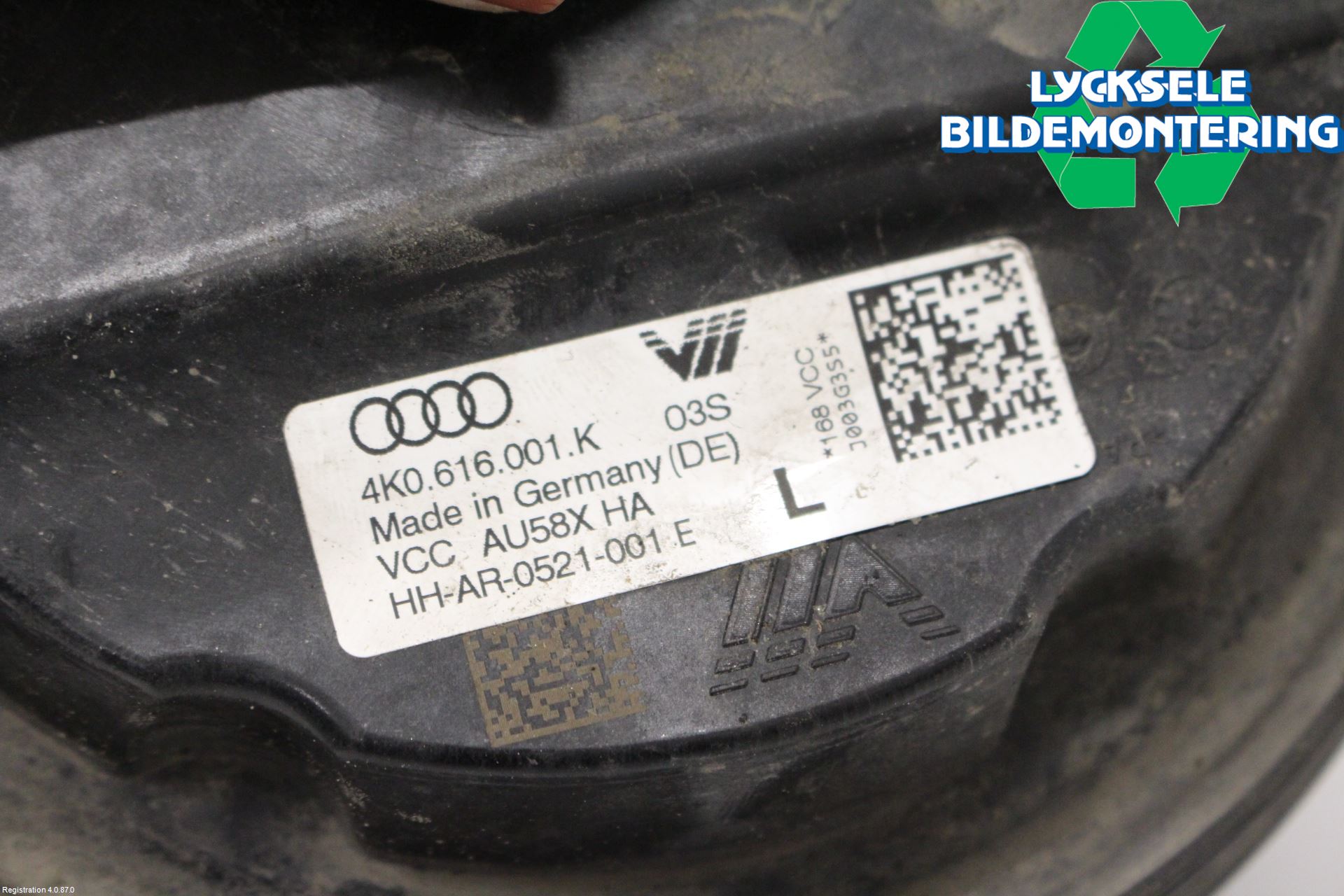 Audi A6 F2/C8 19- Nivå-Luftfjädring Bälg