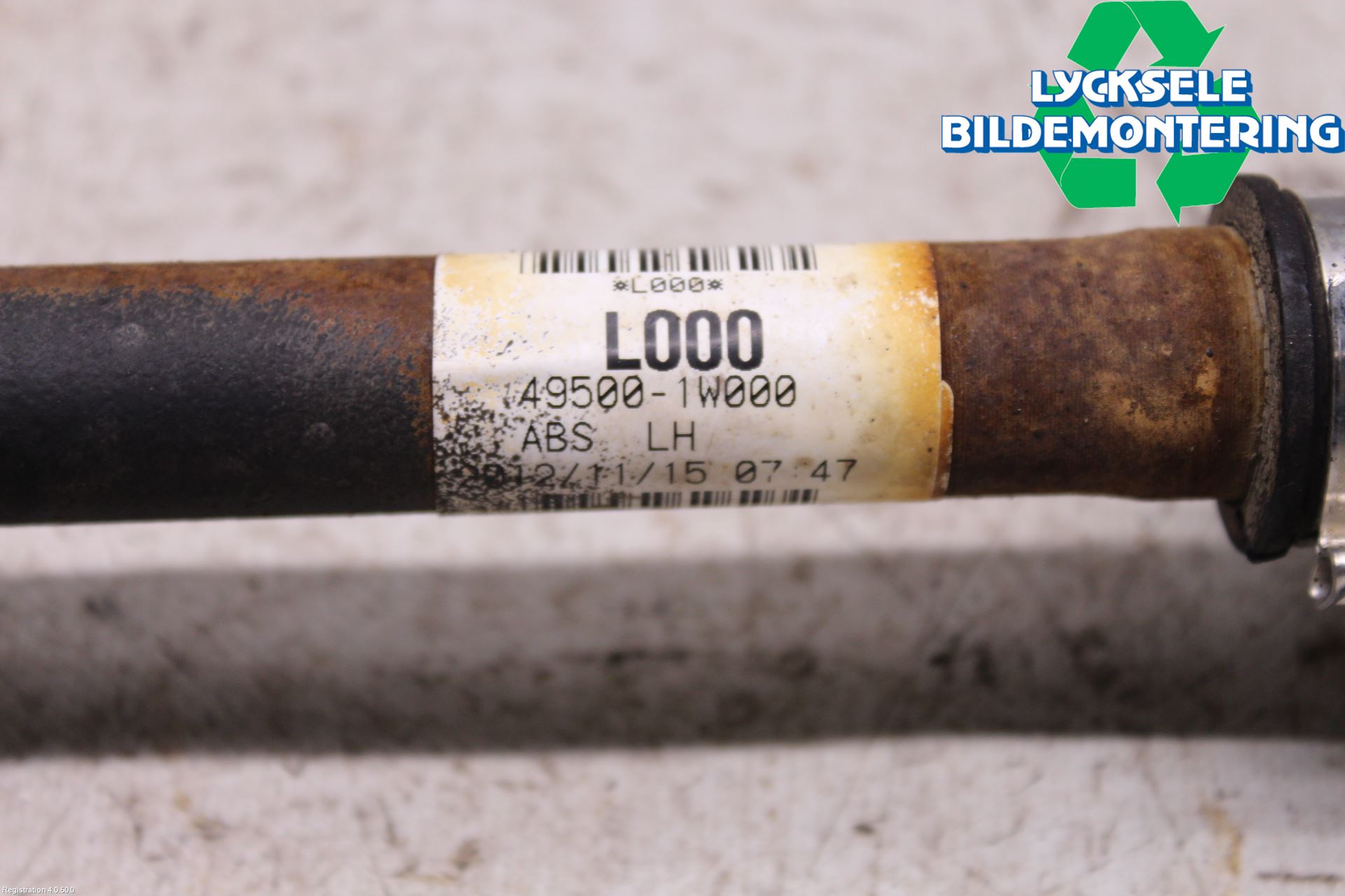 Kia RIO 12-16 Drivaxel Fram Vänster