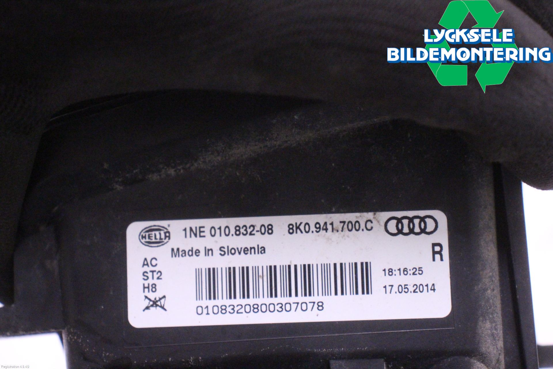 Audi A4 12-15 Dimljus-Varselljus Fram