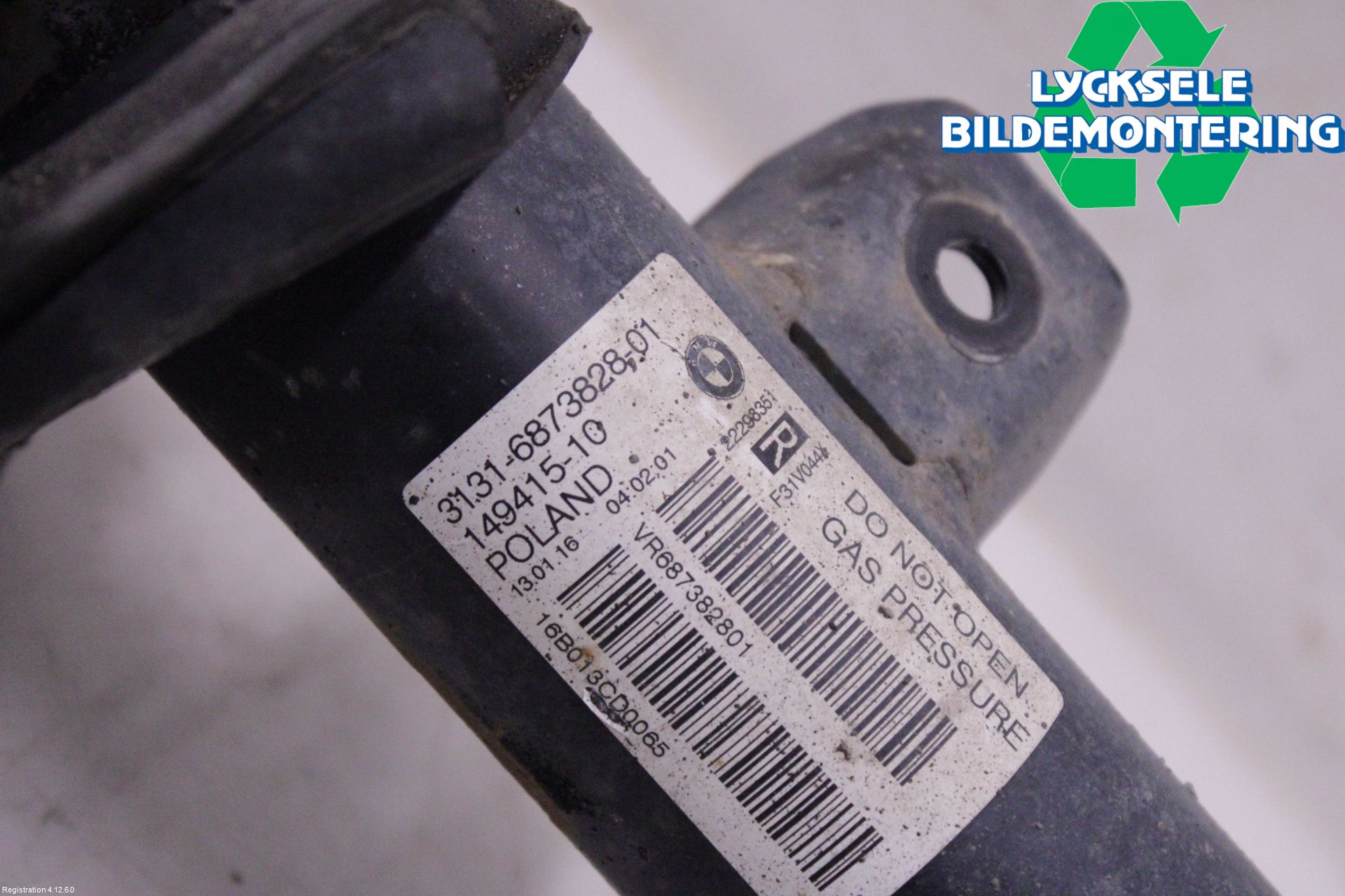 BMW 3 F30/F31/F80 12-19 Fjäderben Fram Höger